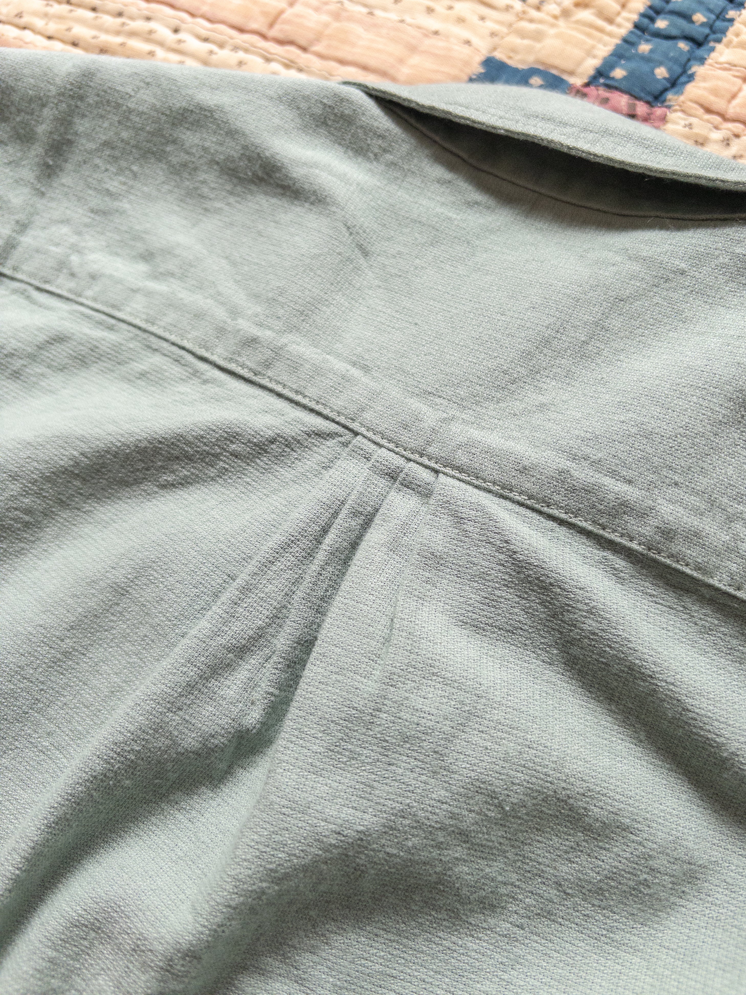 Aertex Half-Zip Shirt - Sage - Image 5