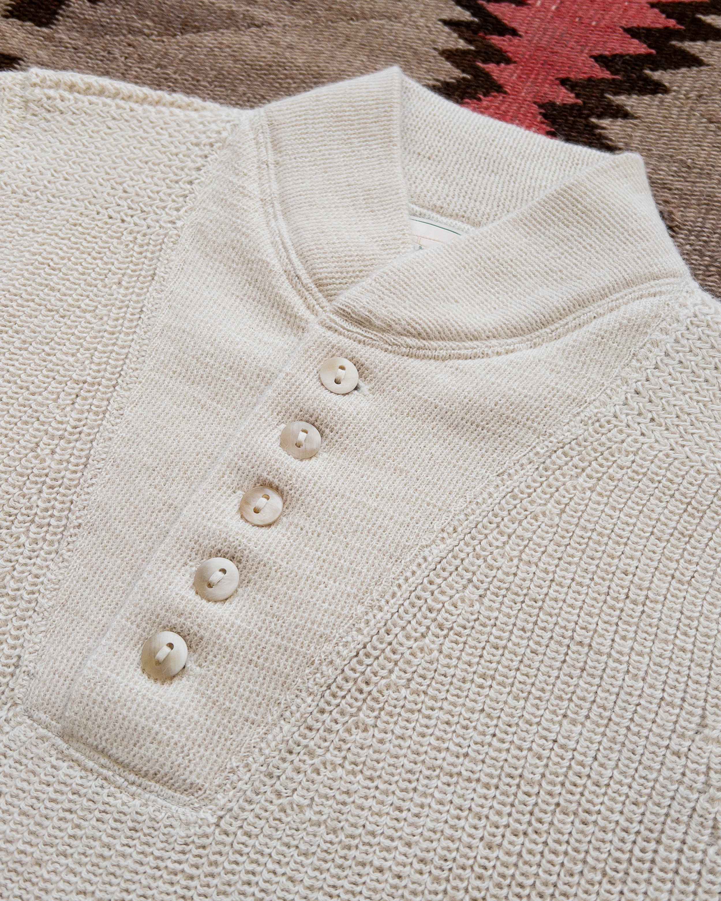 Alpaca Submariner Henley - Cream - Image 2