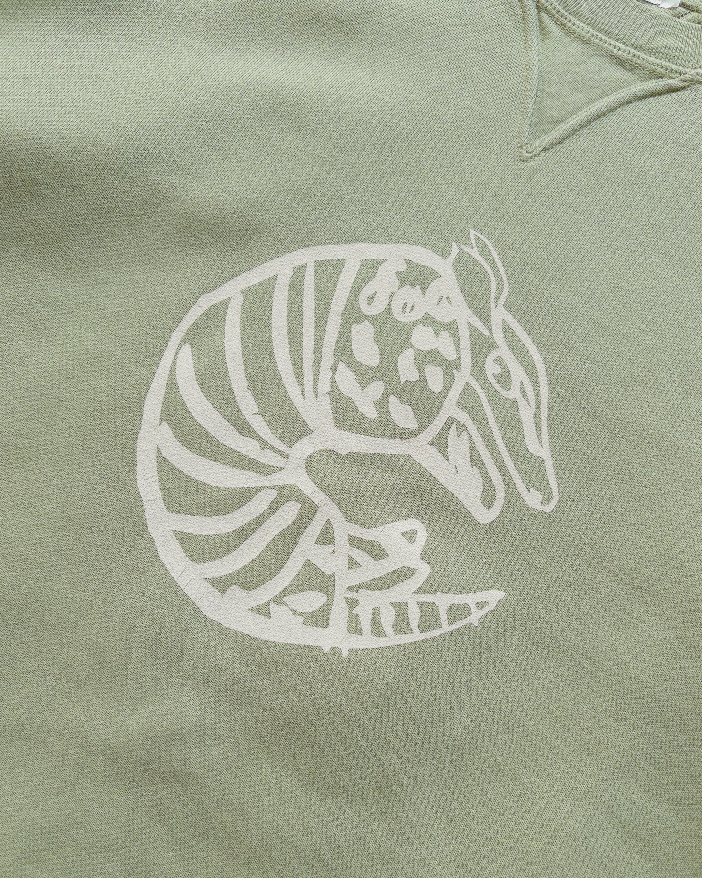 Armadillo Crewneck Sweatshirt - Faded Olive - Image 2