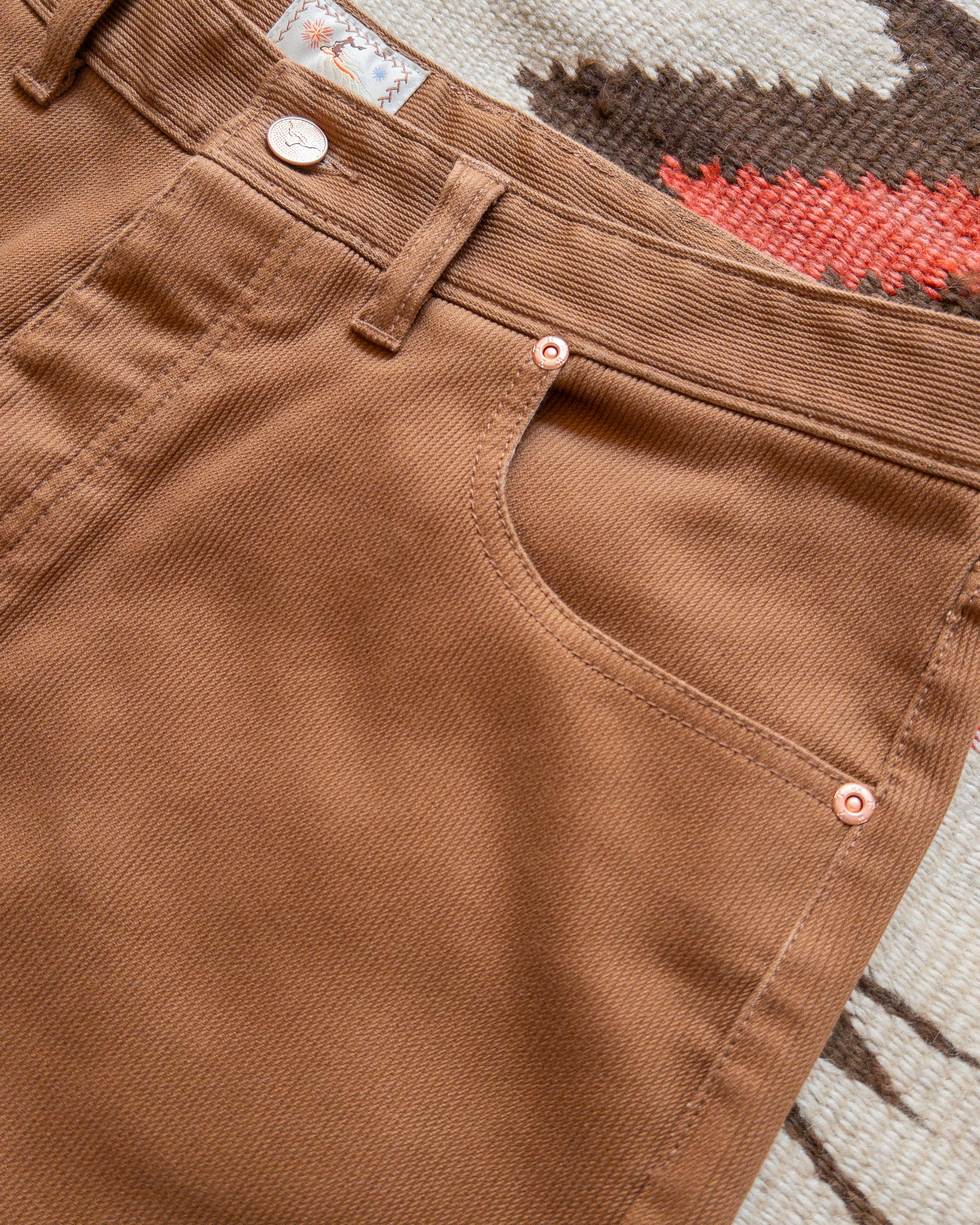 Bedford Cord Five Pocket Pants - Bay Brown - Image 3