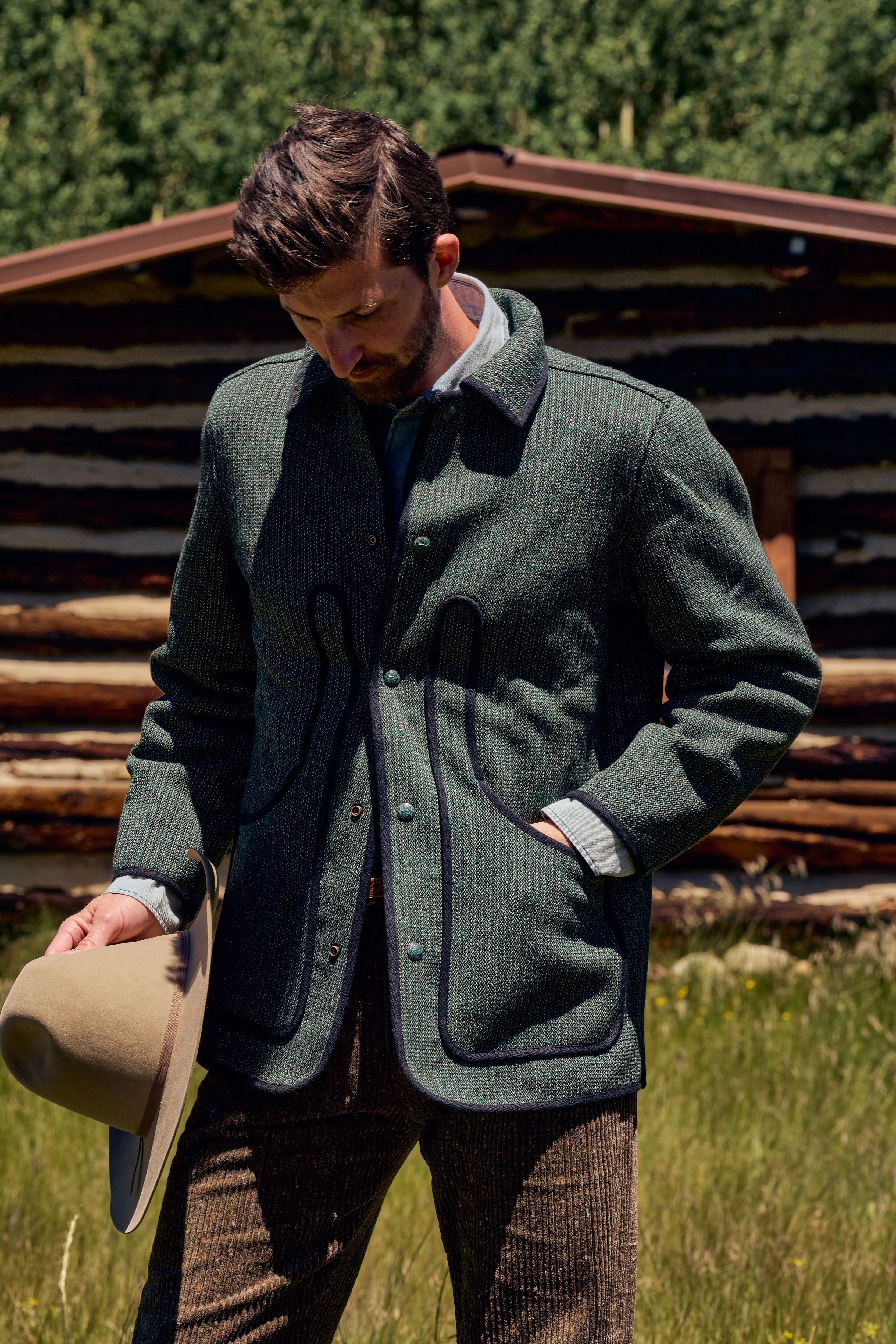 Beachcloth Hunting Jacket - Evergreen - Image 6