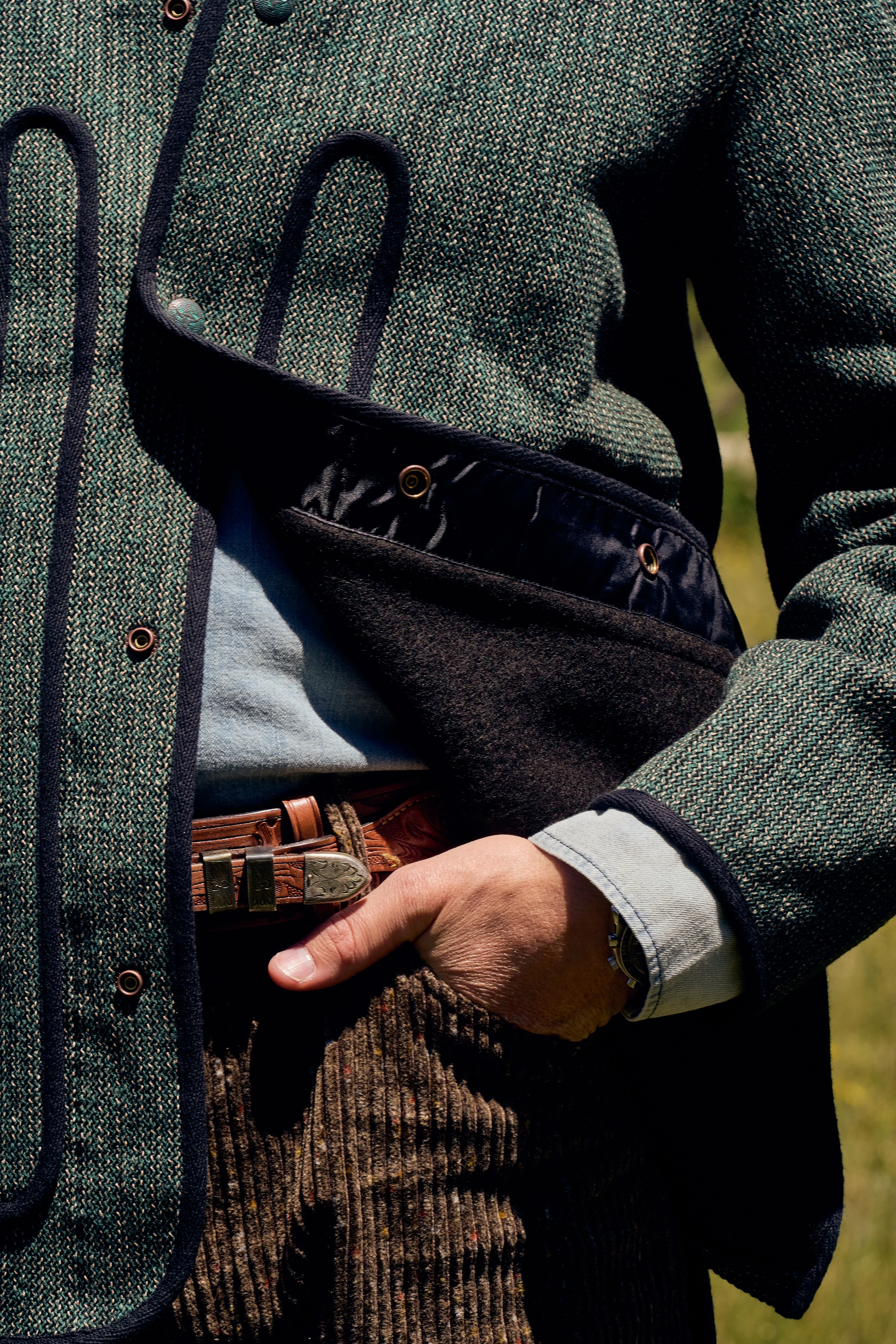 Beachcloth Hunting Jacket - Evergreen - Image 7