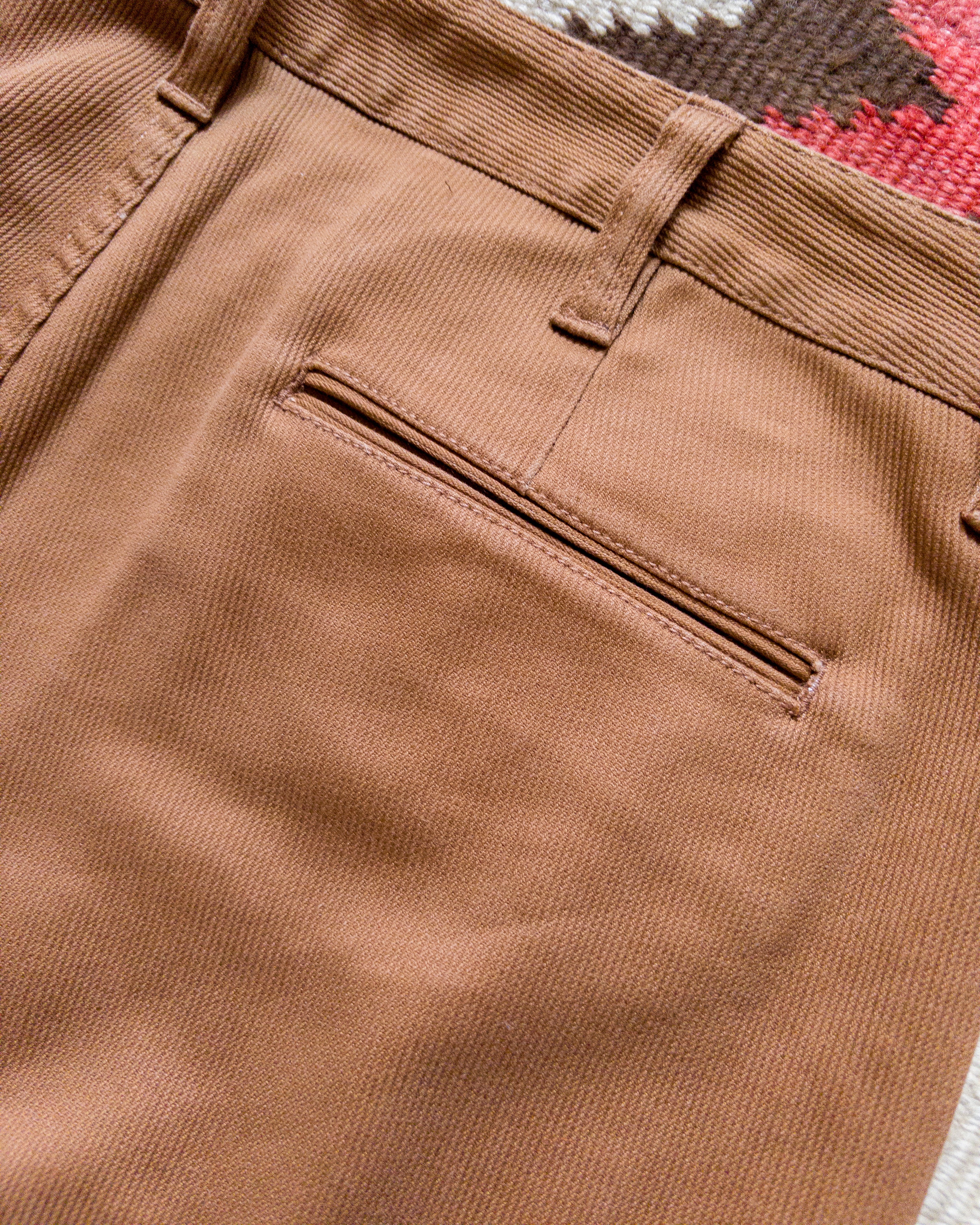Bedford Cord Flat Front Chino - Bay Brown - Image 4
