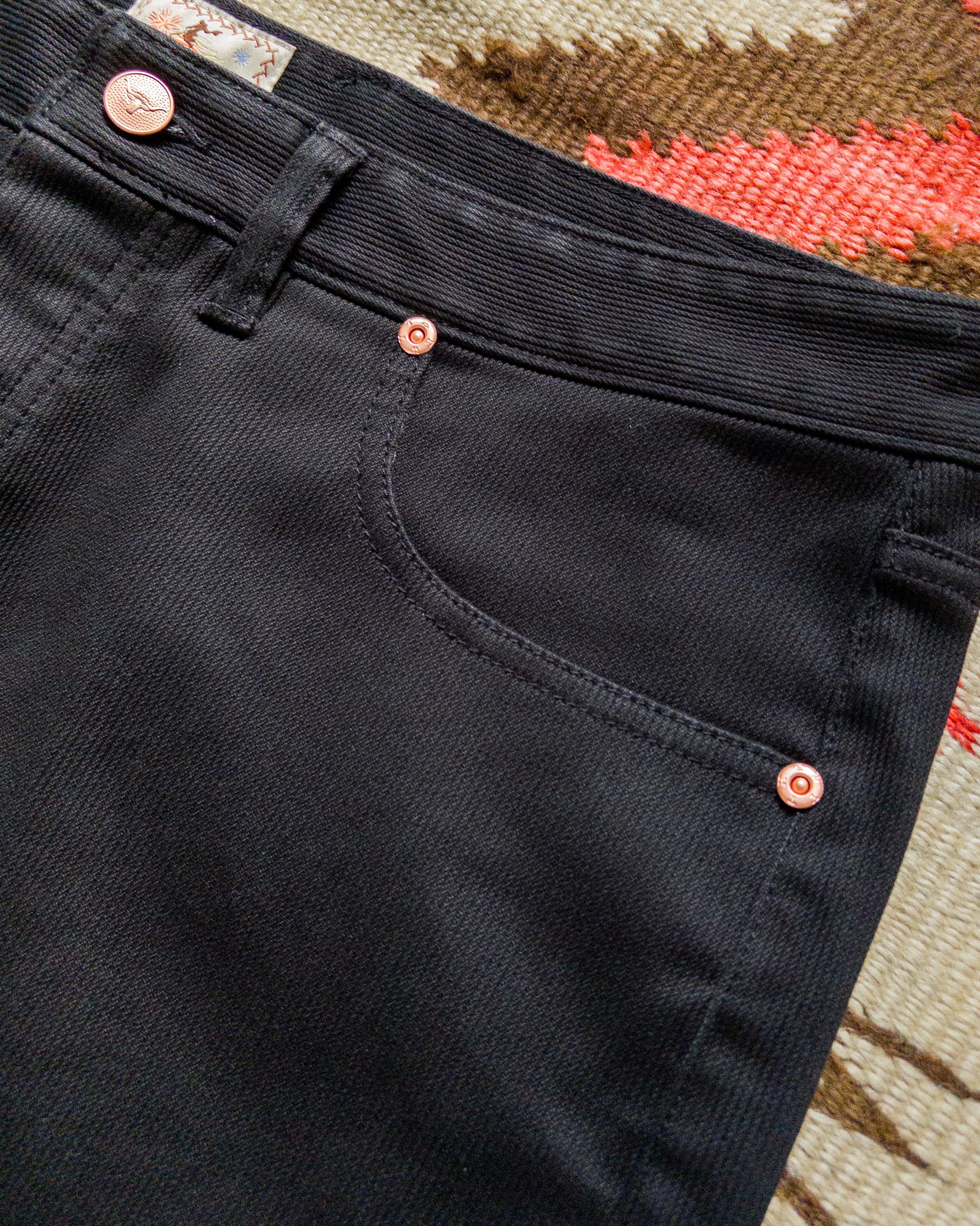 Bedford Cord Five Pocket Pants - Black - Image 3