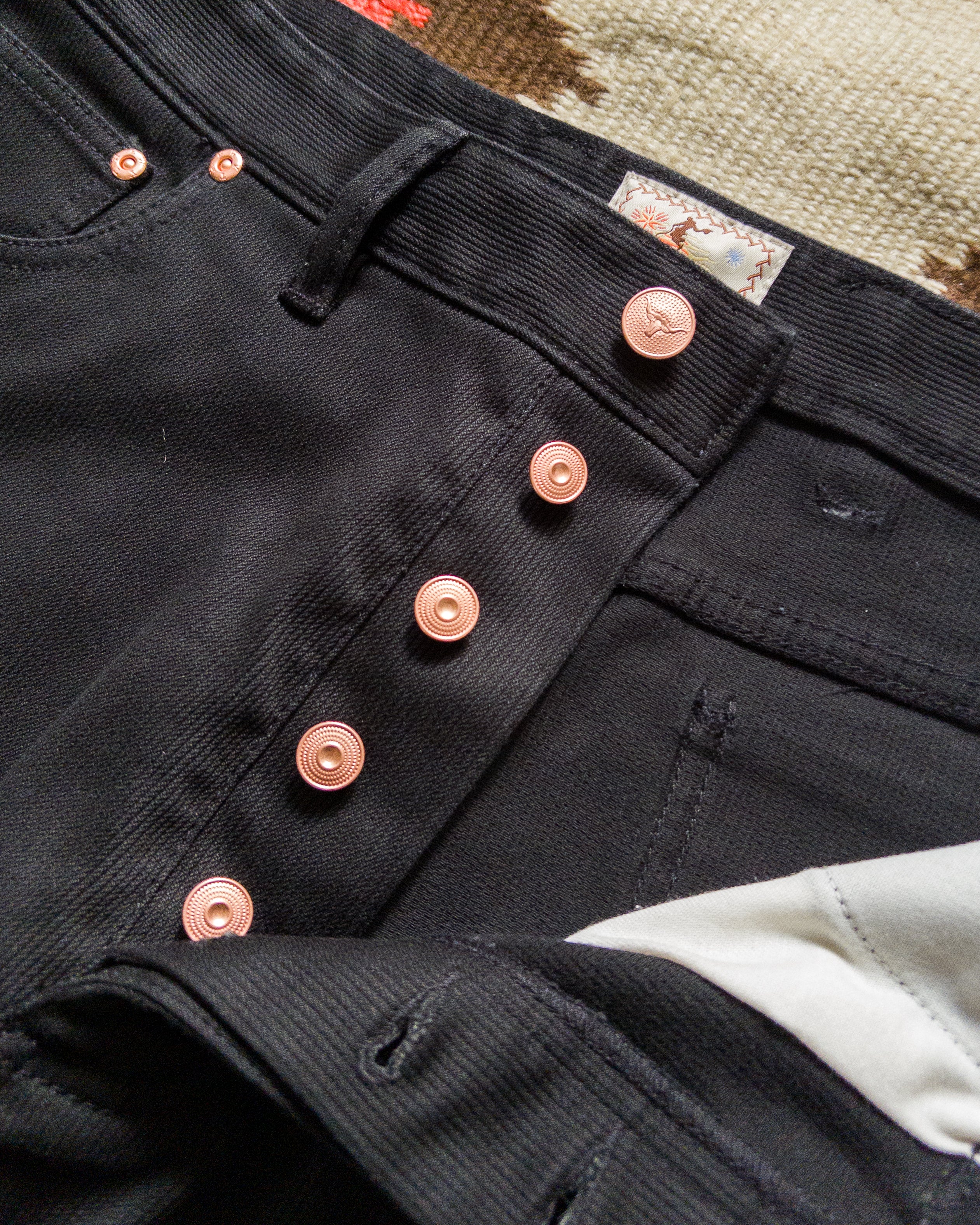 Bedford Cord Five Pocket Pants - Black - Image 4