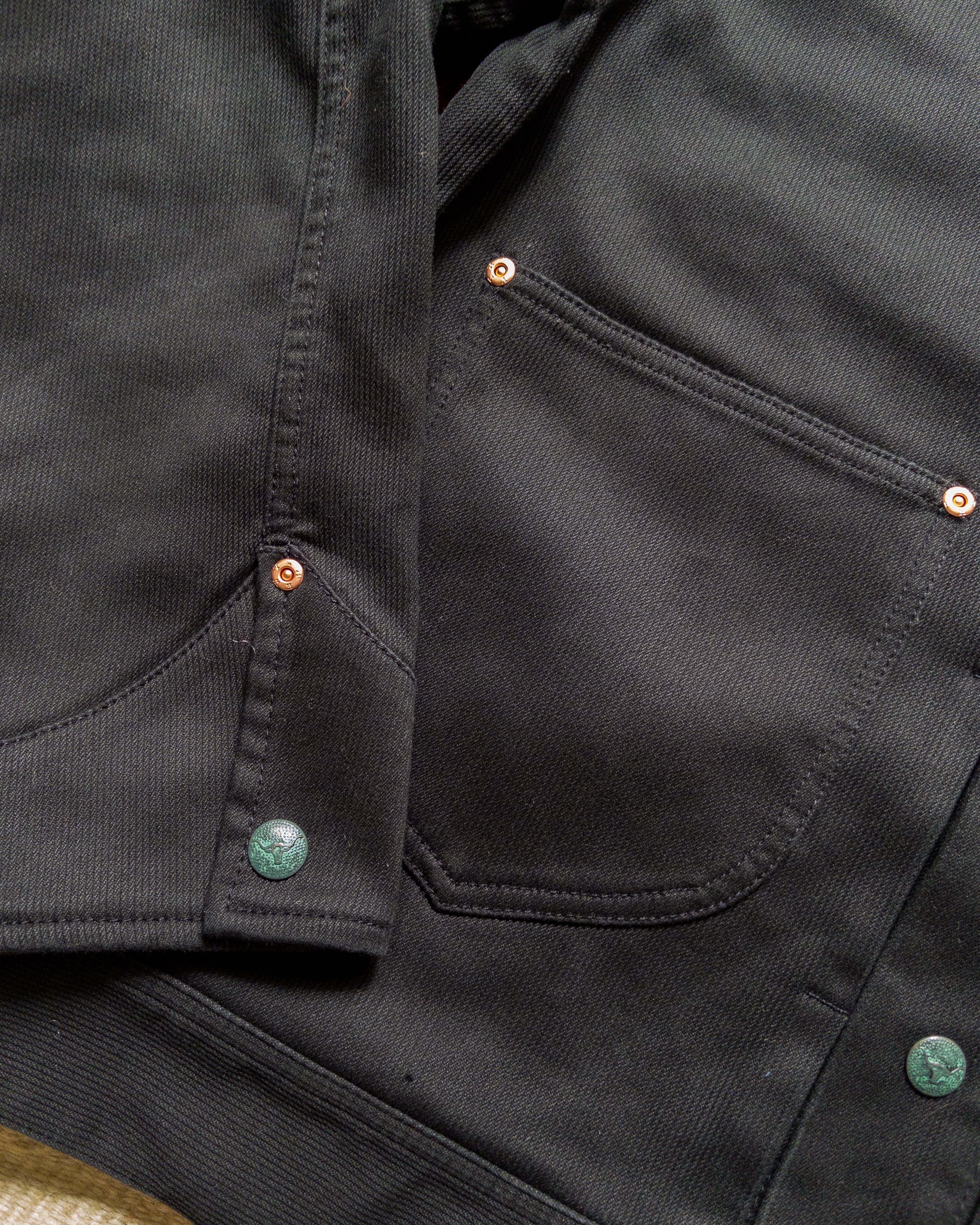 Bedford Cord Ranch Jacket - Black - Image 2