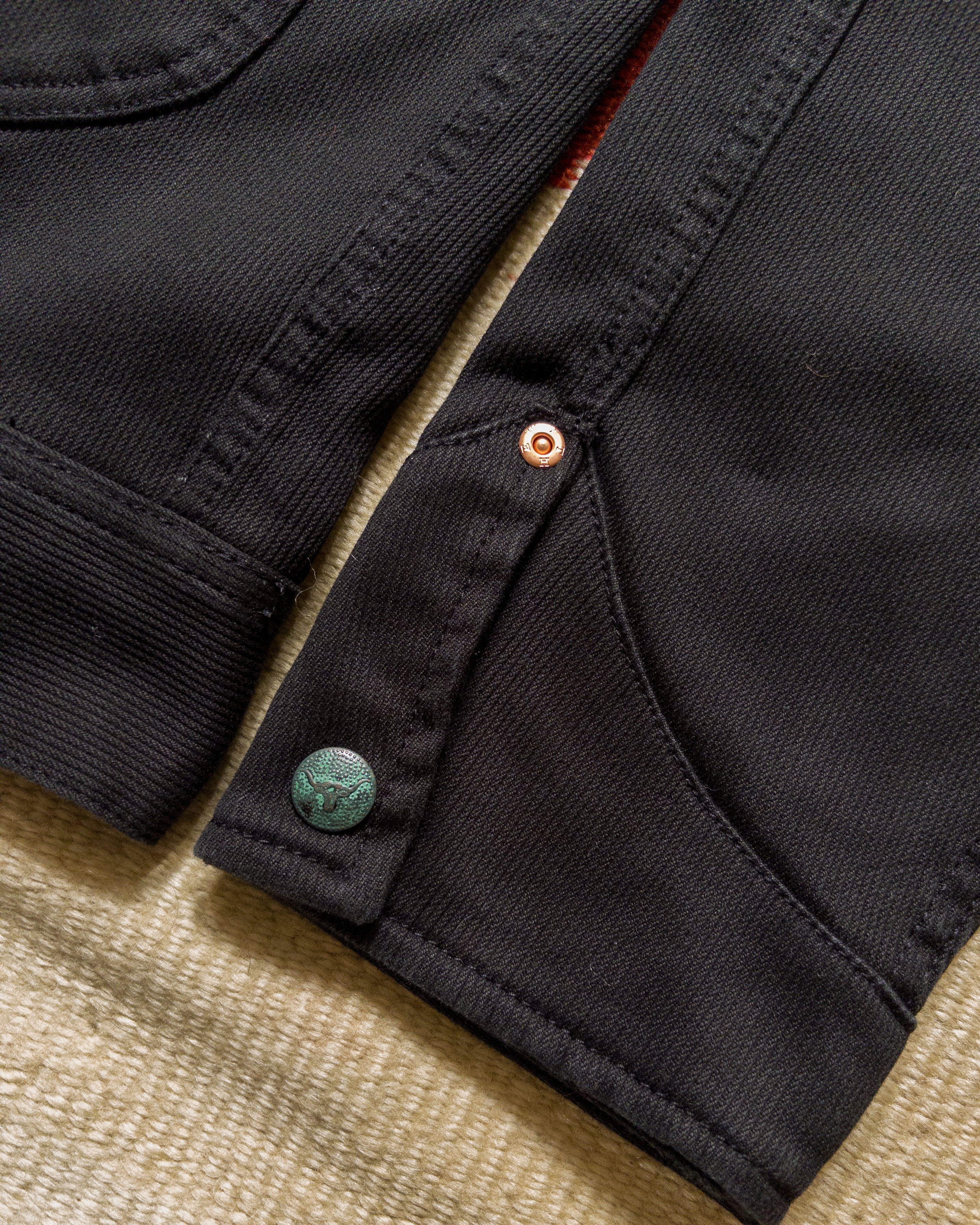 Bedford Cord Ranch Jacket - Black - Image 4