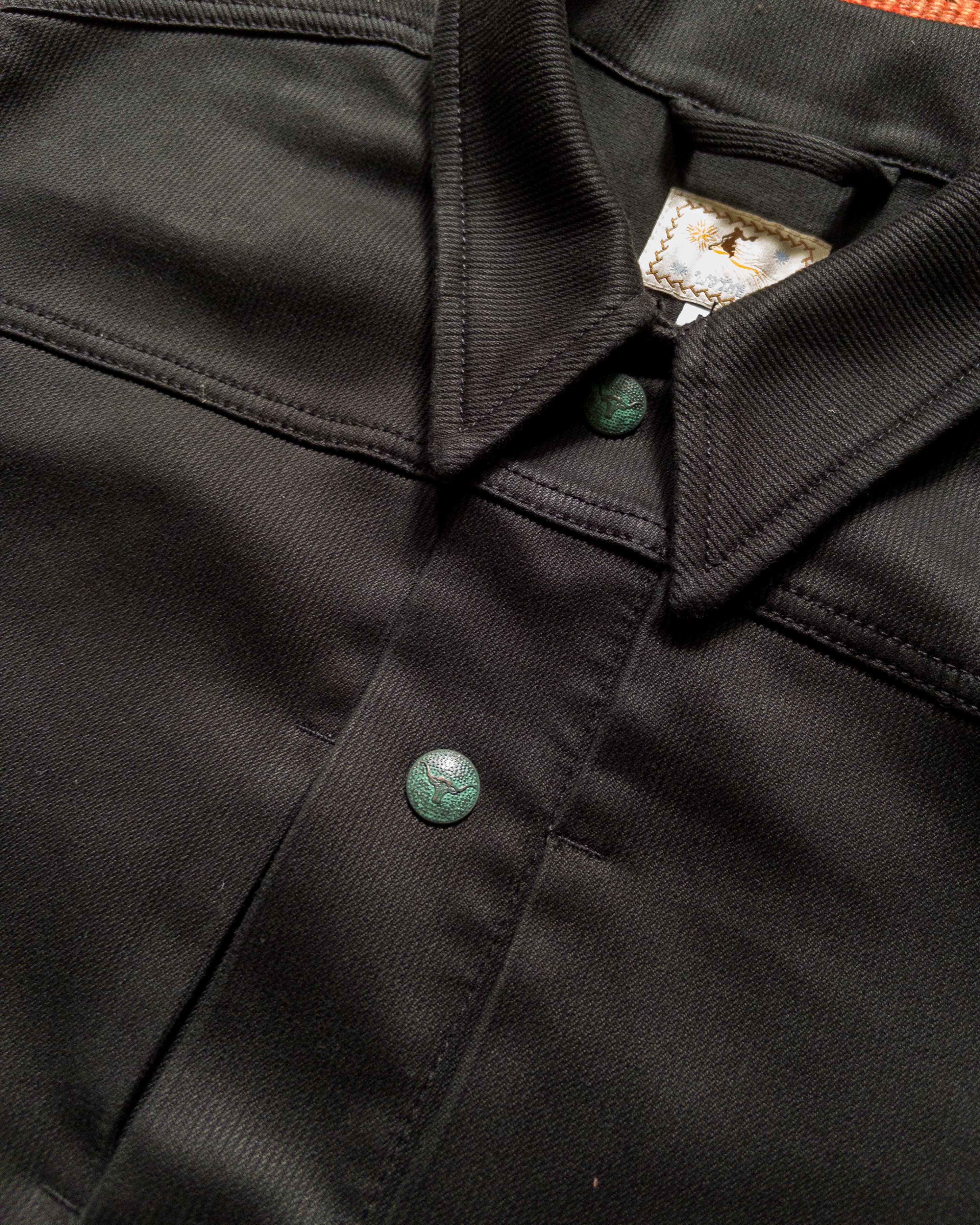 Bedford Cord Ranch Jacket - Black - Image 6