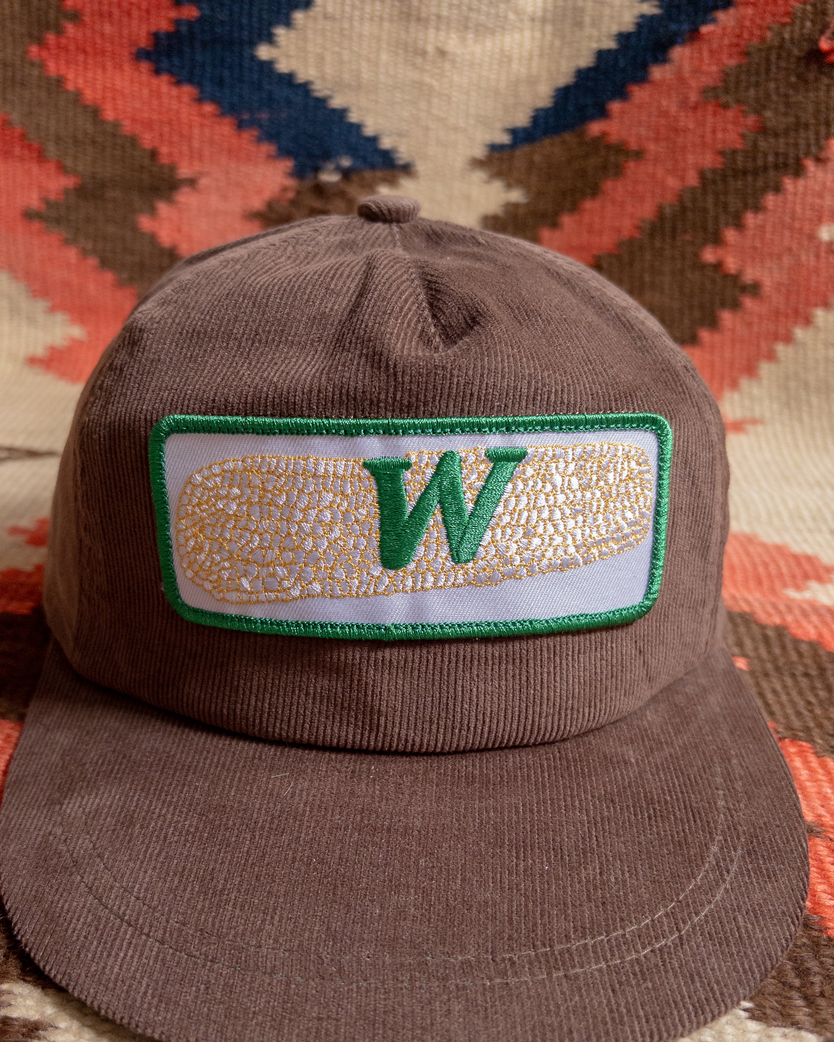 Corduroy Corncob Hat - Brown - Image 2