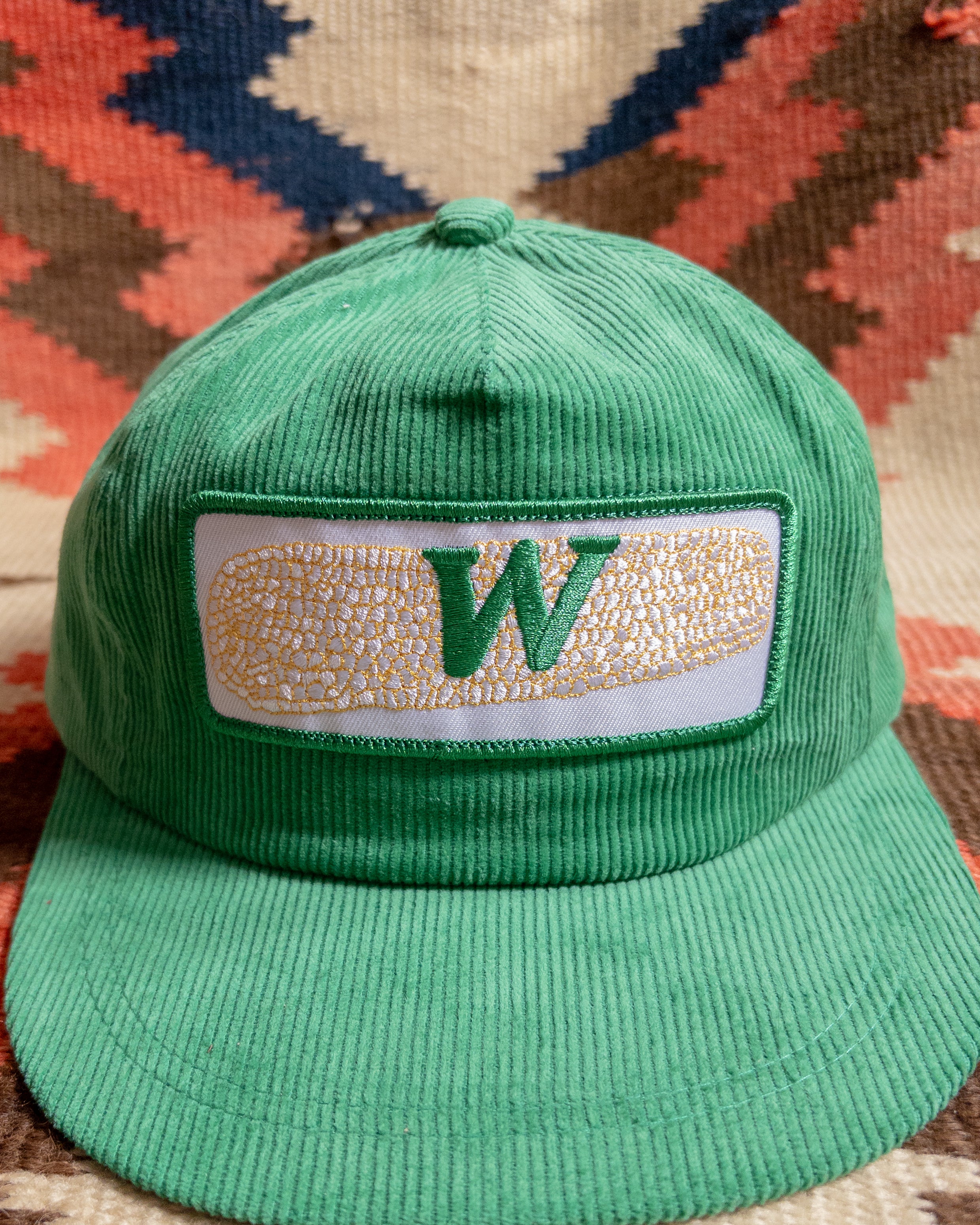 Corduroy Corncob Hat - Green - Image 2