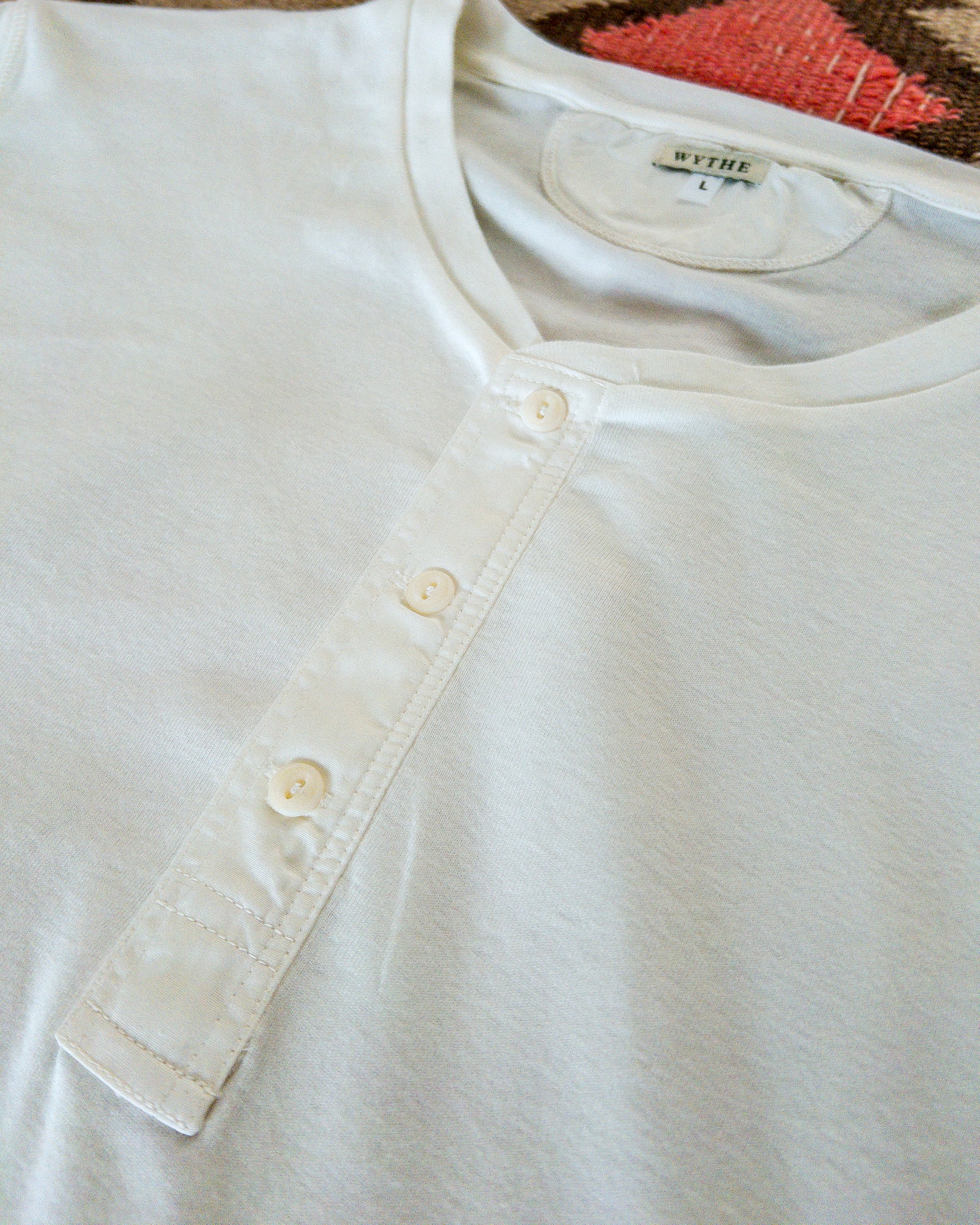 Cotton Henley - Natural - Image 2
