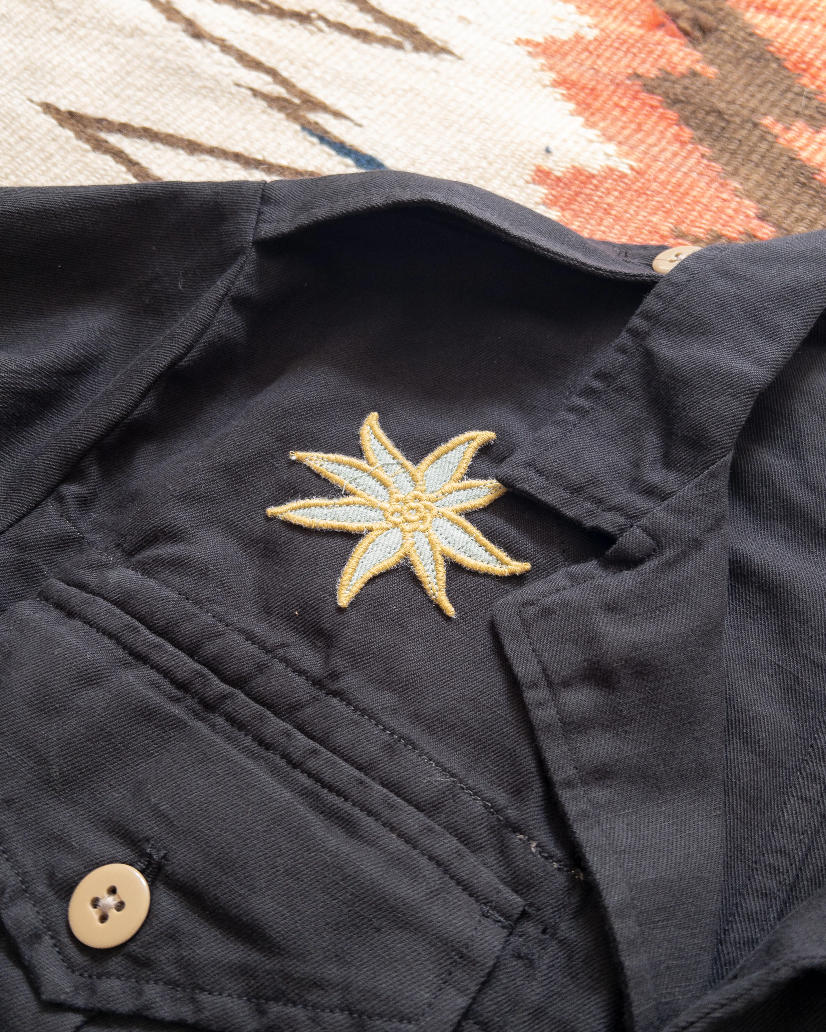 Cotton/Linen Twill Daytripper Jacket - Faded Black - Image 3