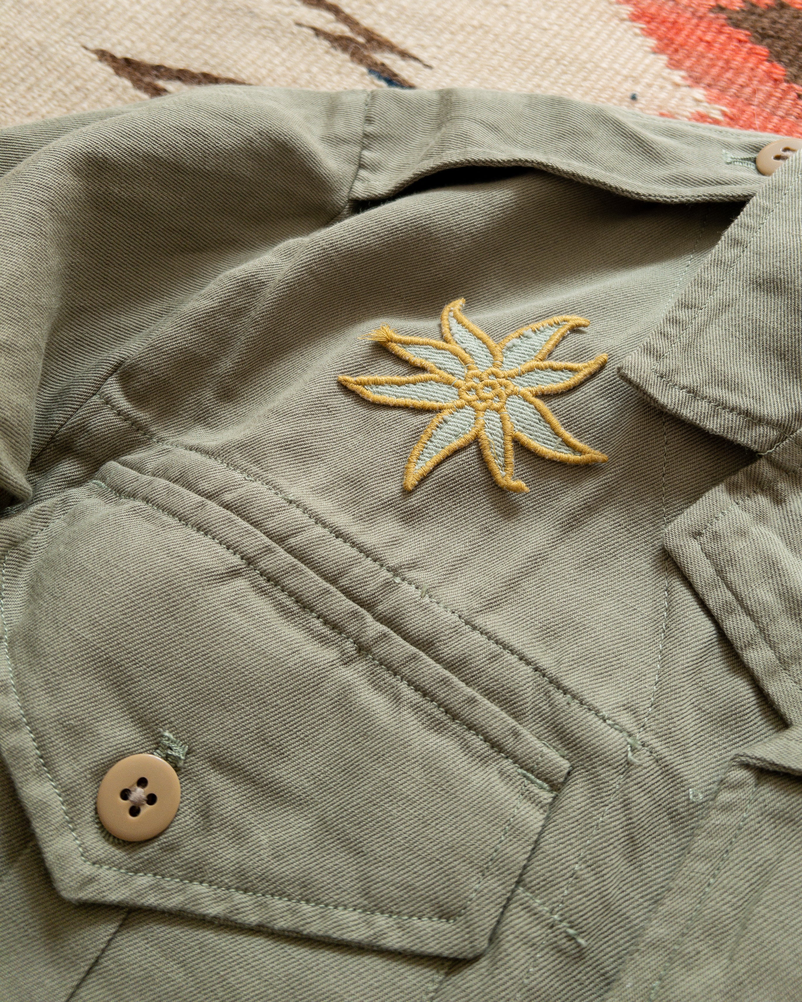 Cotton/Linen Twill Daytripper Jacket - Faded Olive - Image 3