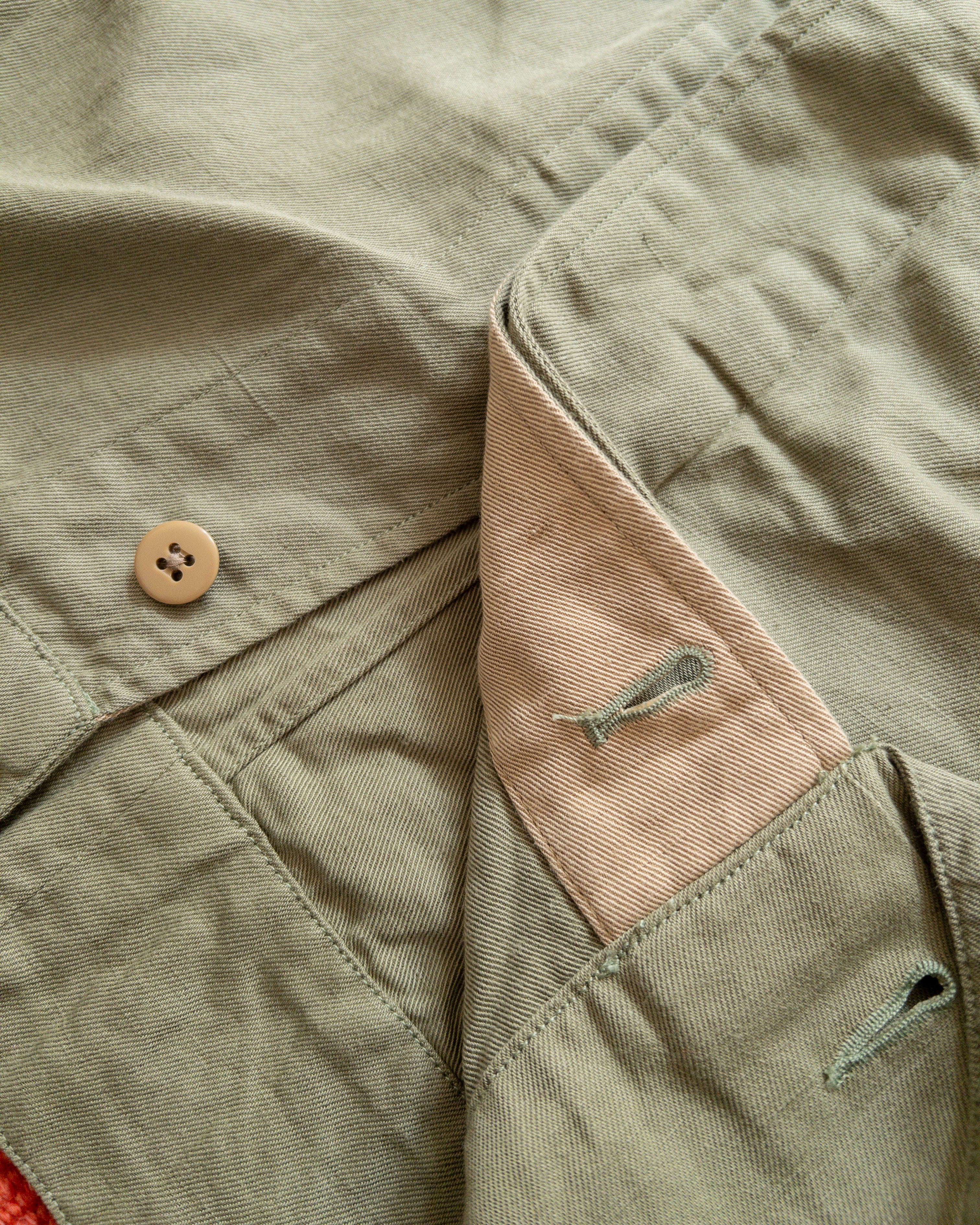 Cotton/Linen Twill Daytripper Jacket - Faded Olive - Image 5