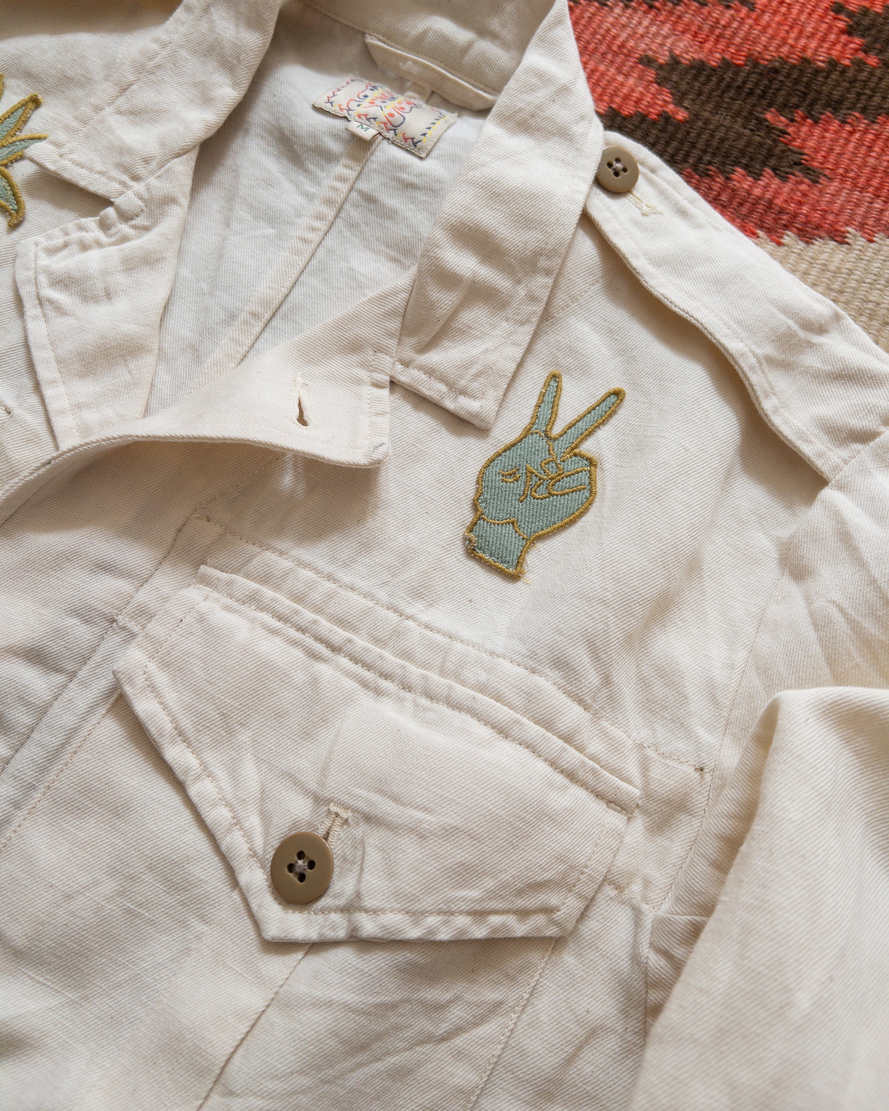 Cotton/Linen Twill Daytripper Jacket - Unbleached - Image 2