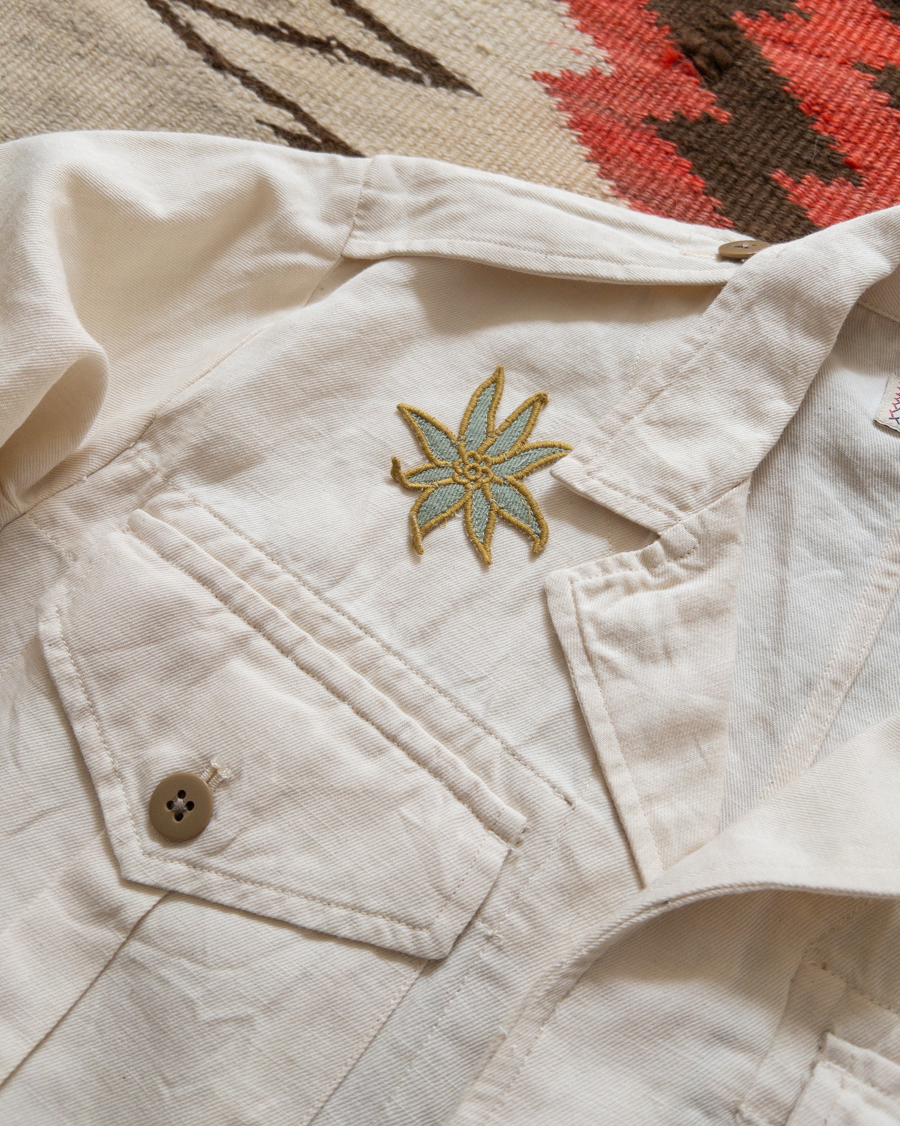 Cotton/Linen Twill Daytripper Jacket - Unbleached - Image 3