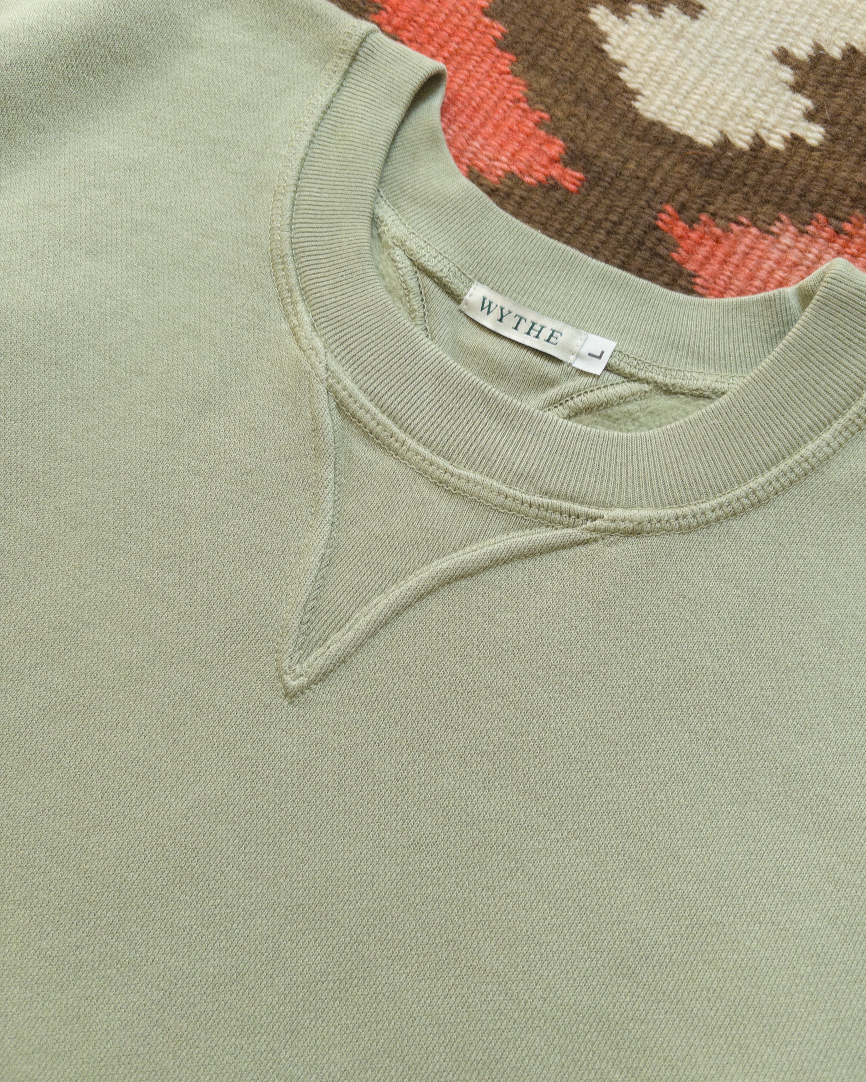 Crewneck Sweatshirt - Faded Olive - Image 2
