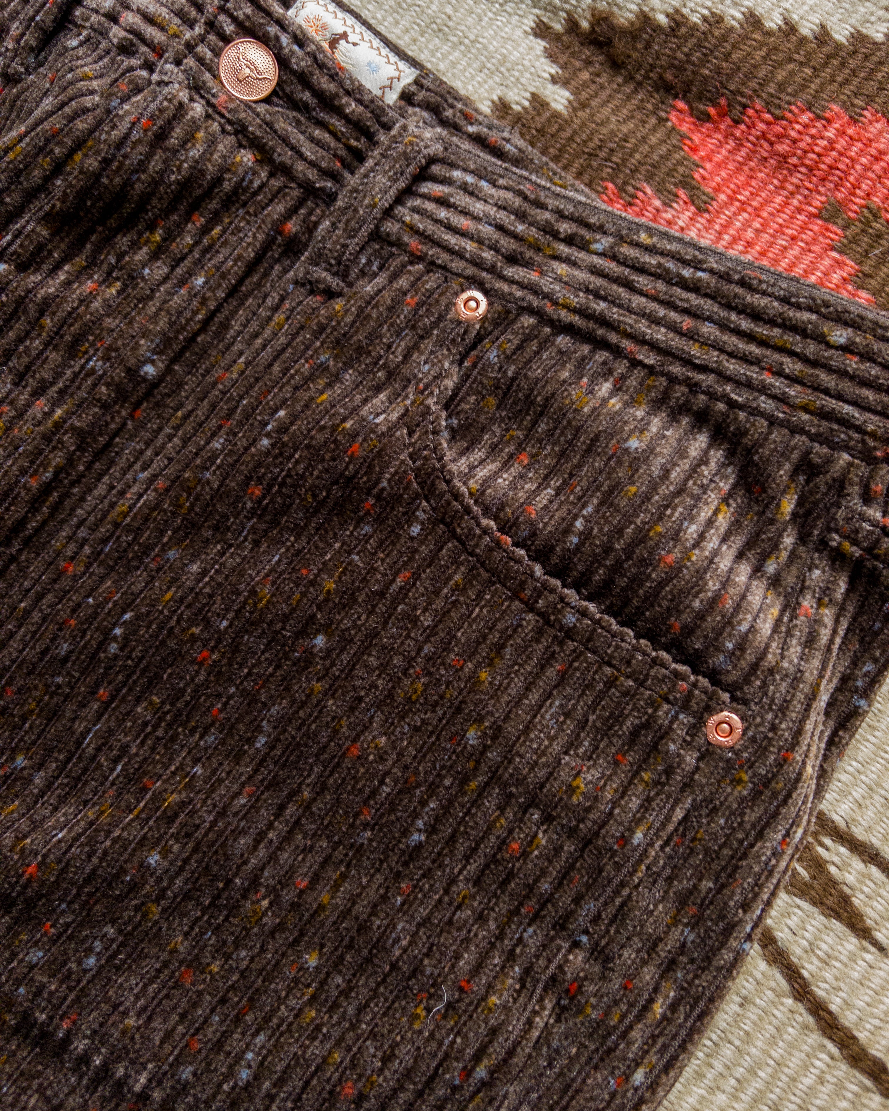 Donegal Corduroy Five Pocket Pants - Rustic Brown - Image 3