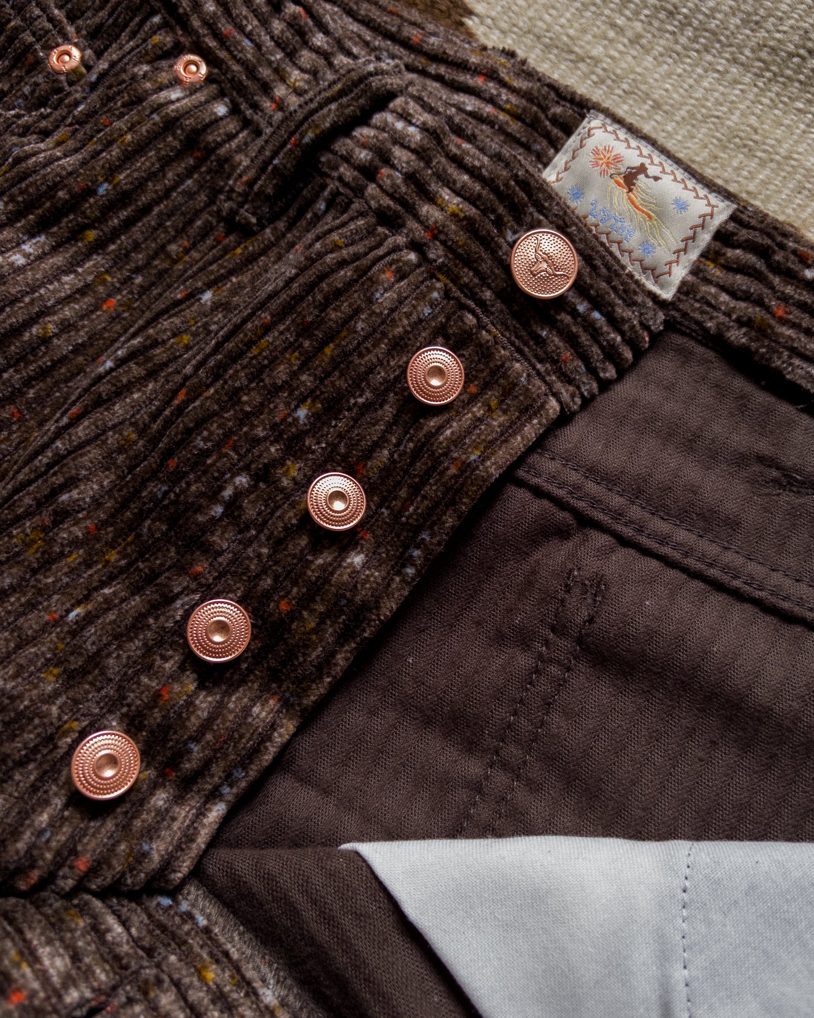 Donegal Corduroy Five Pocket Pants - Rustic Brown - Image 4
