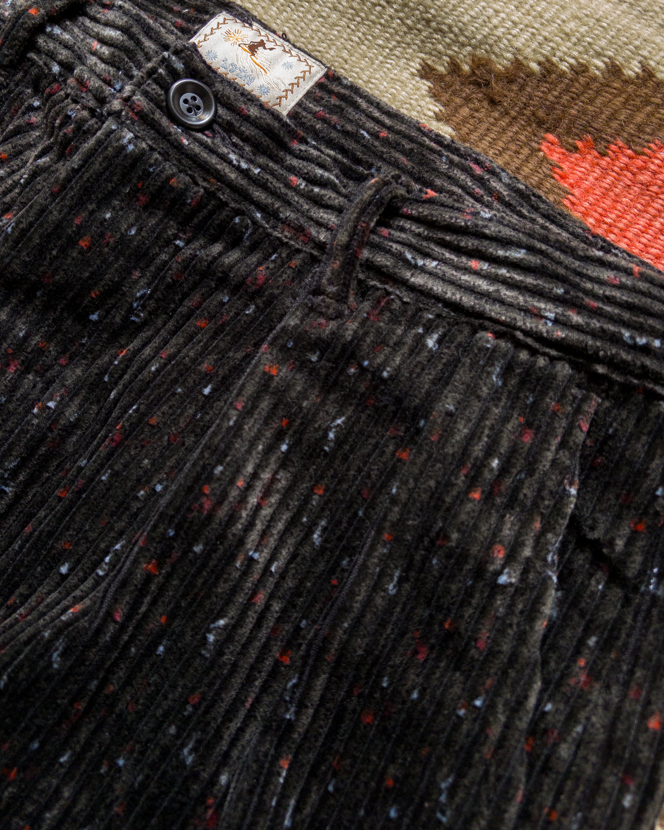 Donegal Corduroy Pleated Chino - Night Sky - Image 2