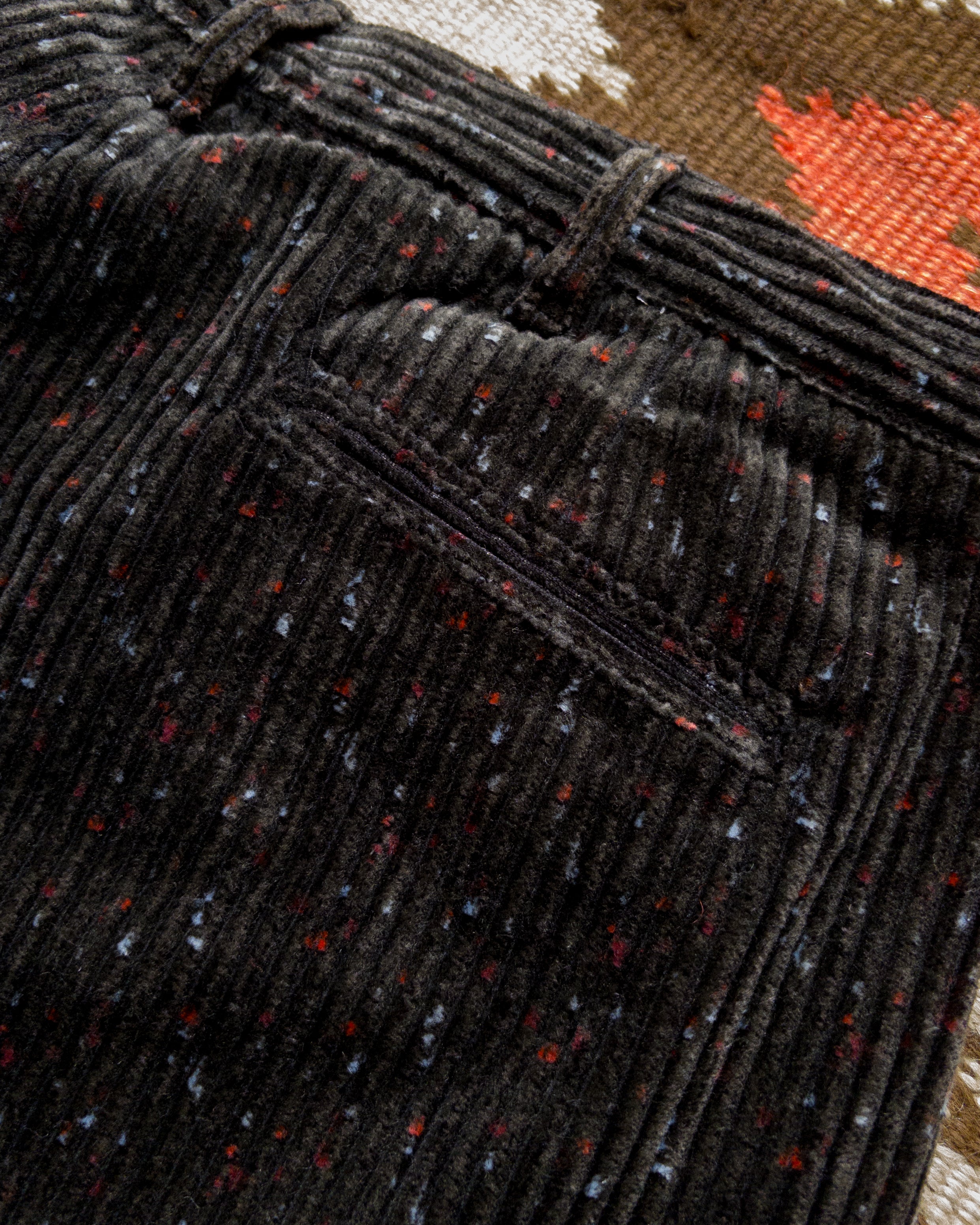 Donegal Corduroy Pleated Chino - Night Sky - Image 4