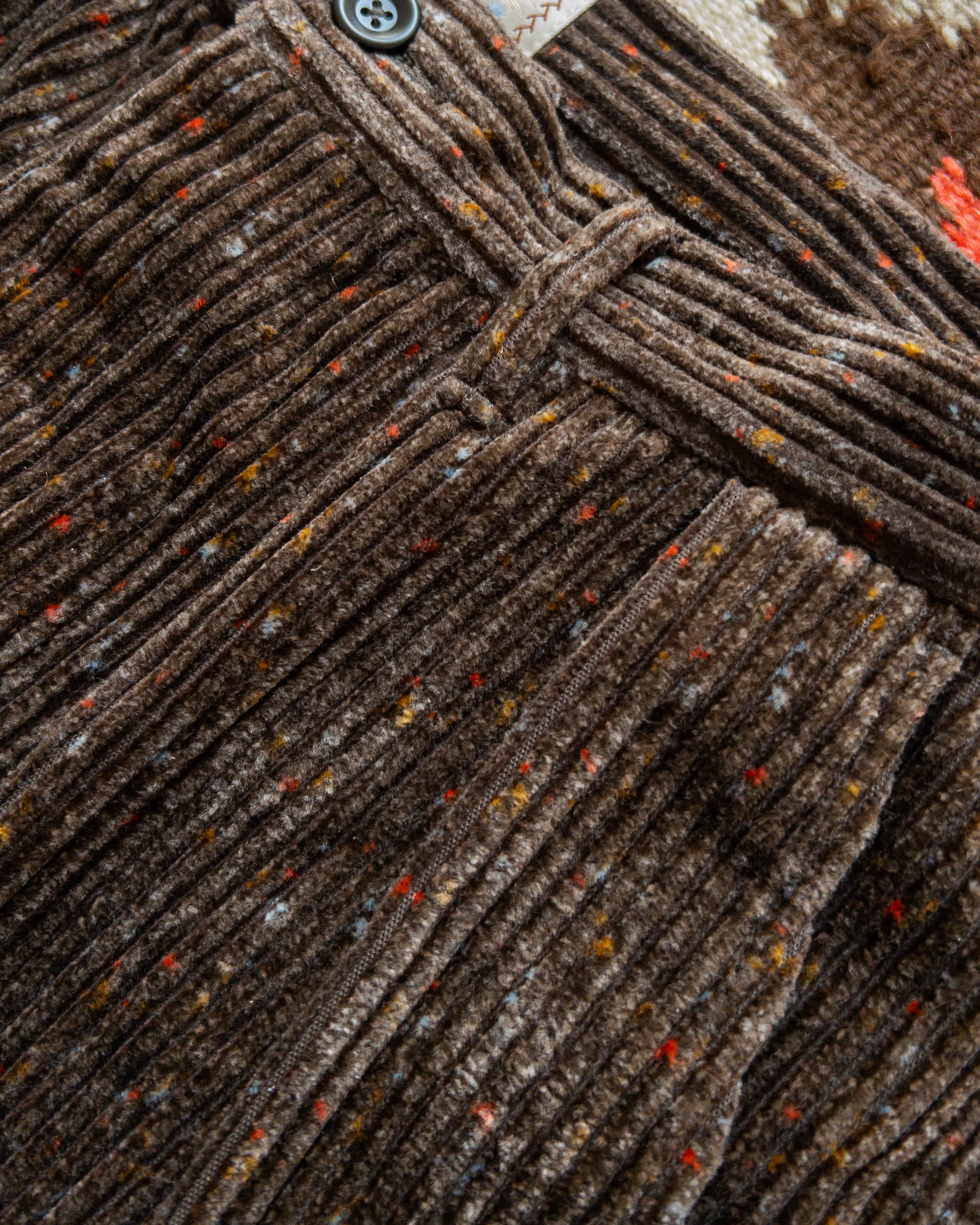 Donegal Corduroy Pleated Chino - Rustic Brown - Image 2
