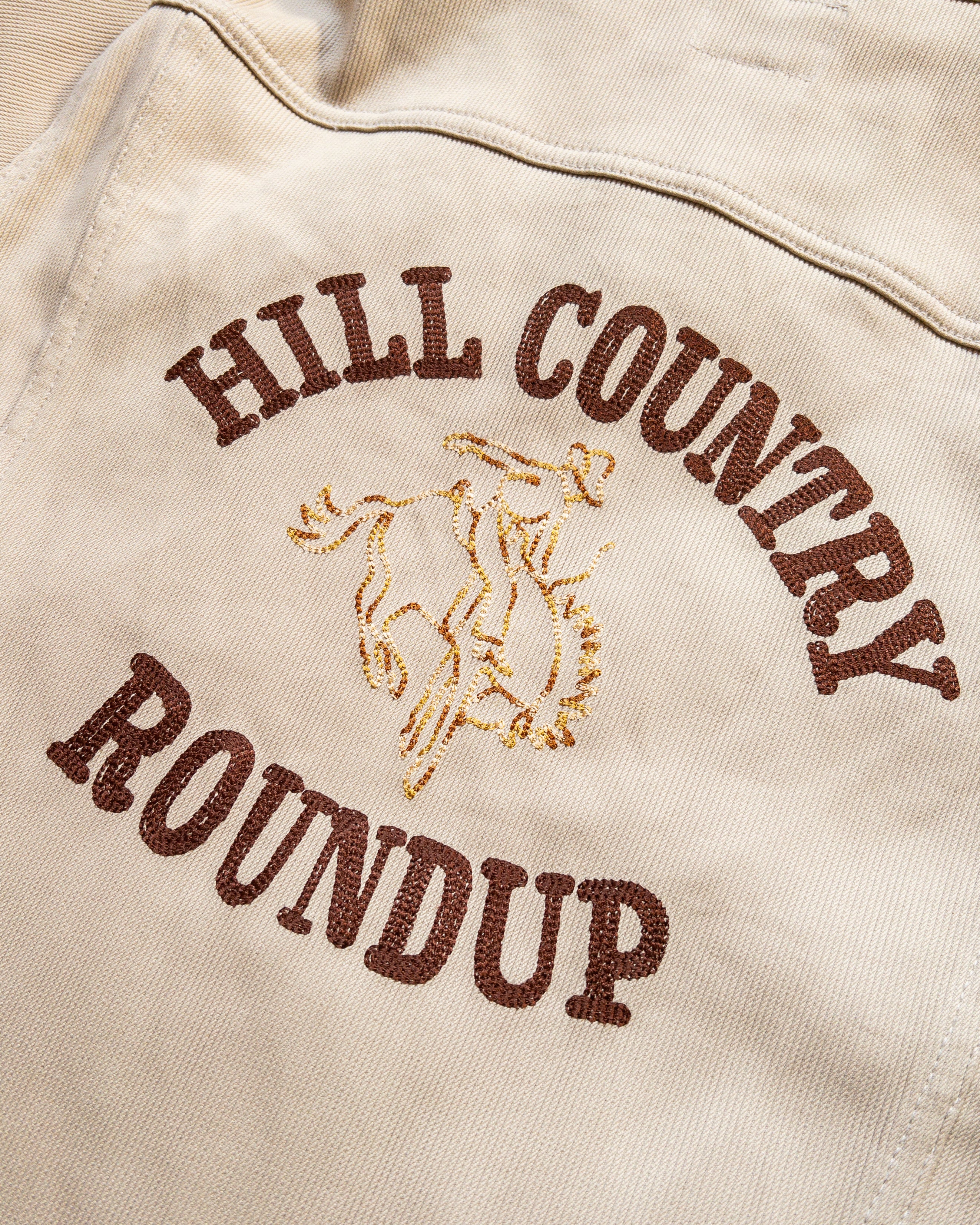 Embroidered Bedford Cord Ranch Jacket - Off White - Image 3