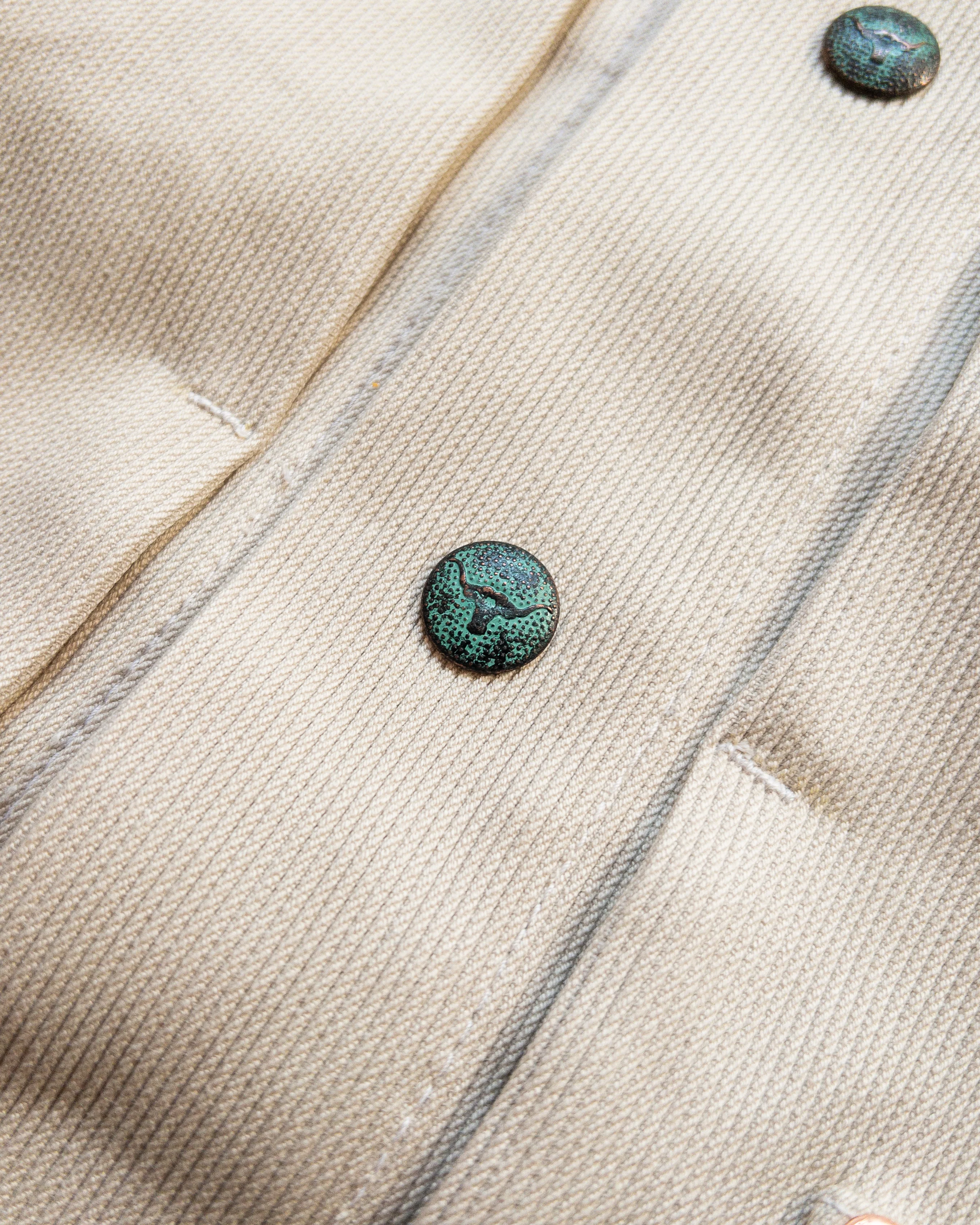 Embroidered Bedford Cord Ranch Jacket - Off White - Image 4