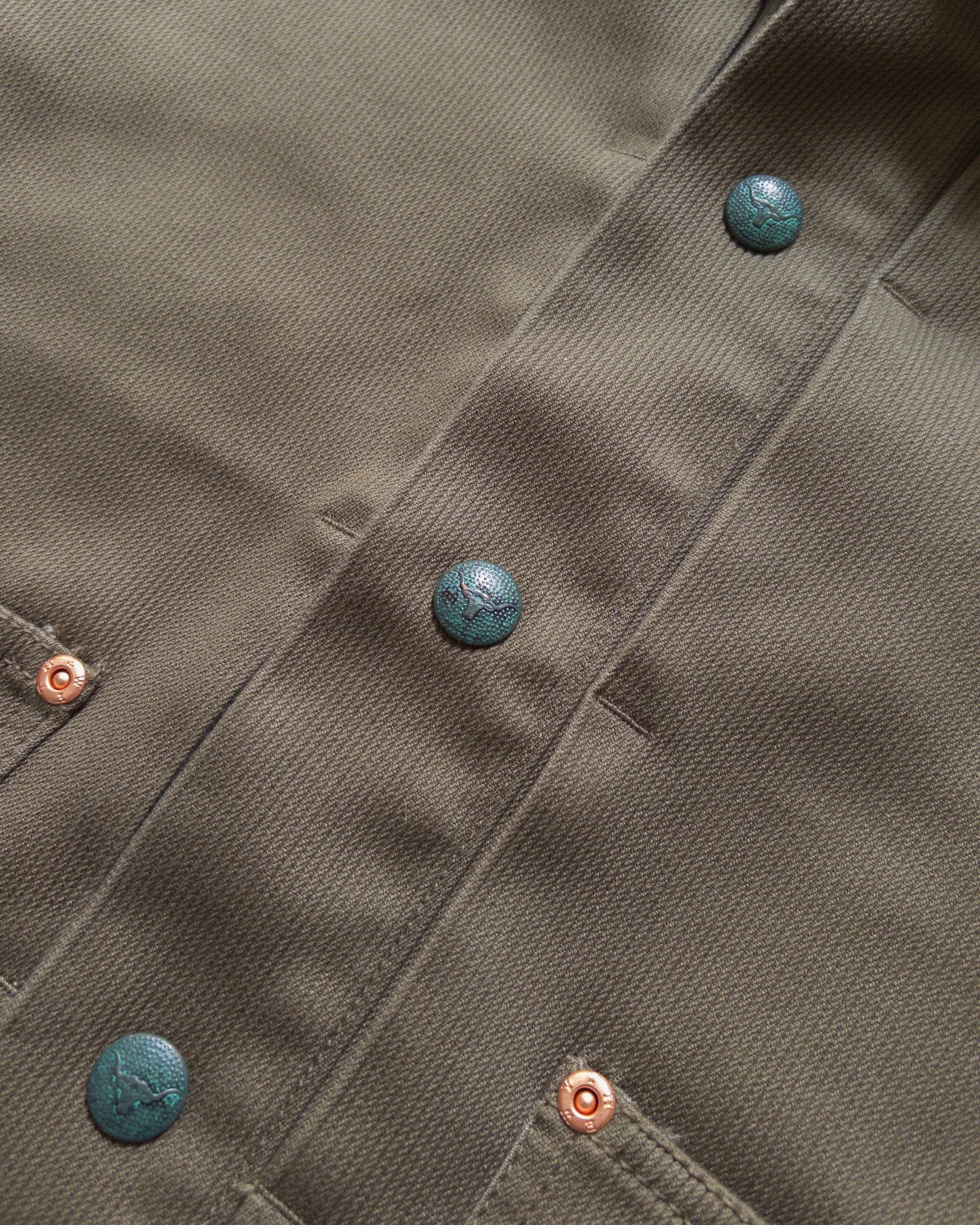 Bedford Cord Ranch Jacket - Faded Olive - Image 4