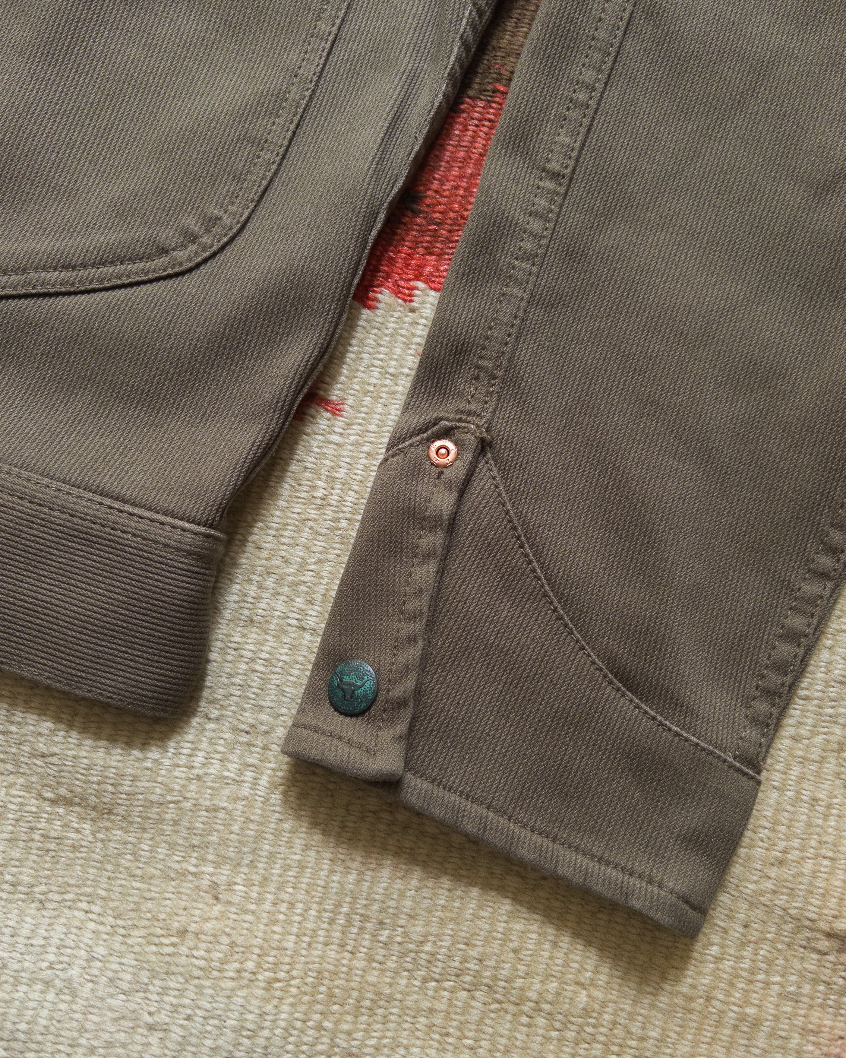Bedford Cord Ranch Jacket - Faded Olive - Image 5