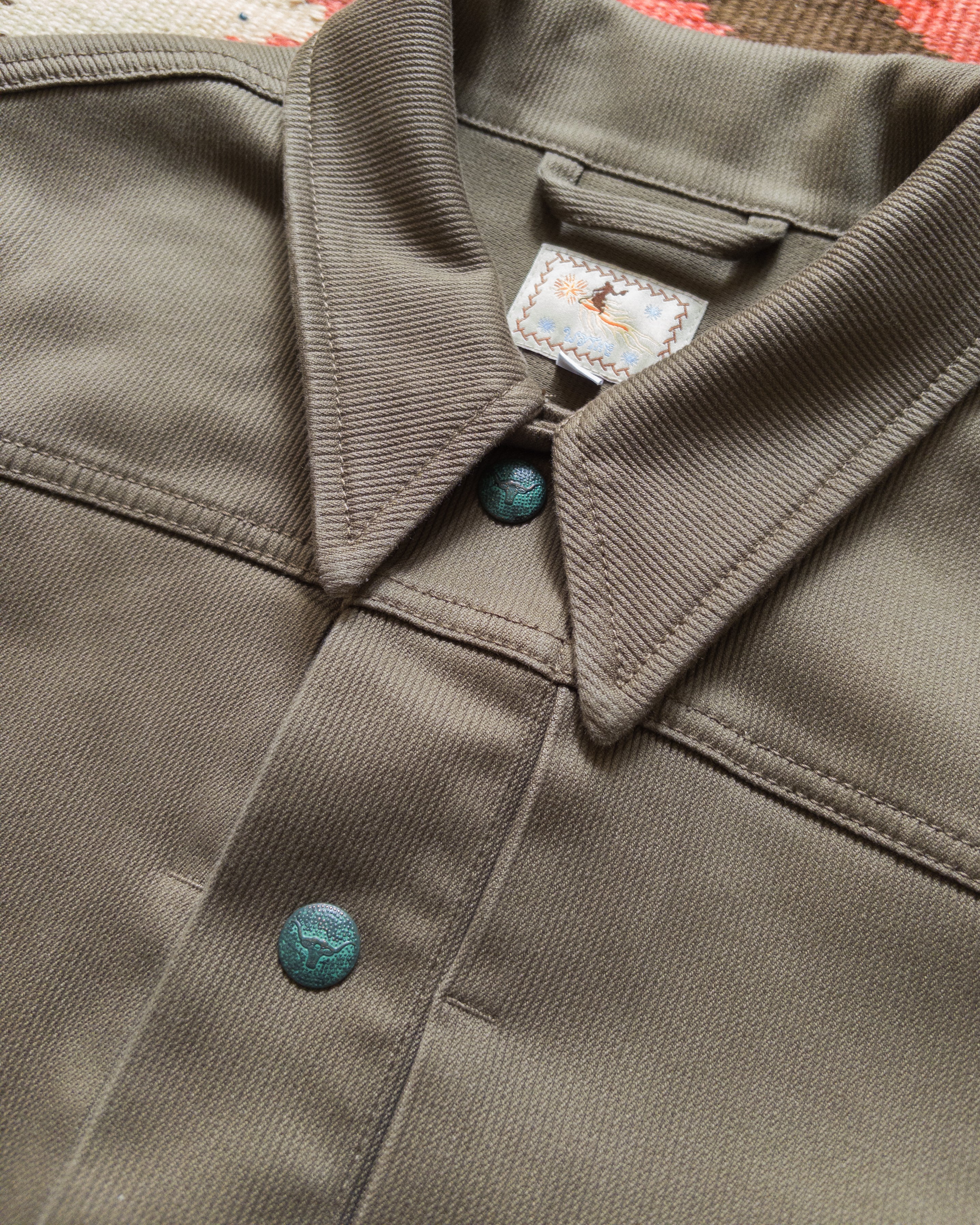 Bedford Cord Ranch Jacket - Faded Olive - Image 6