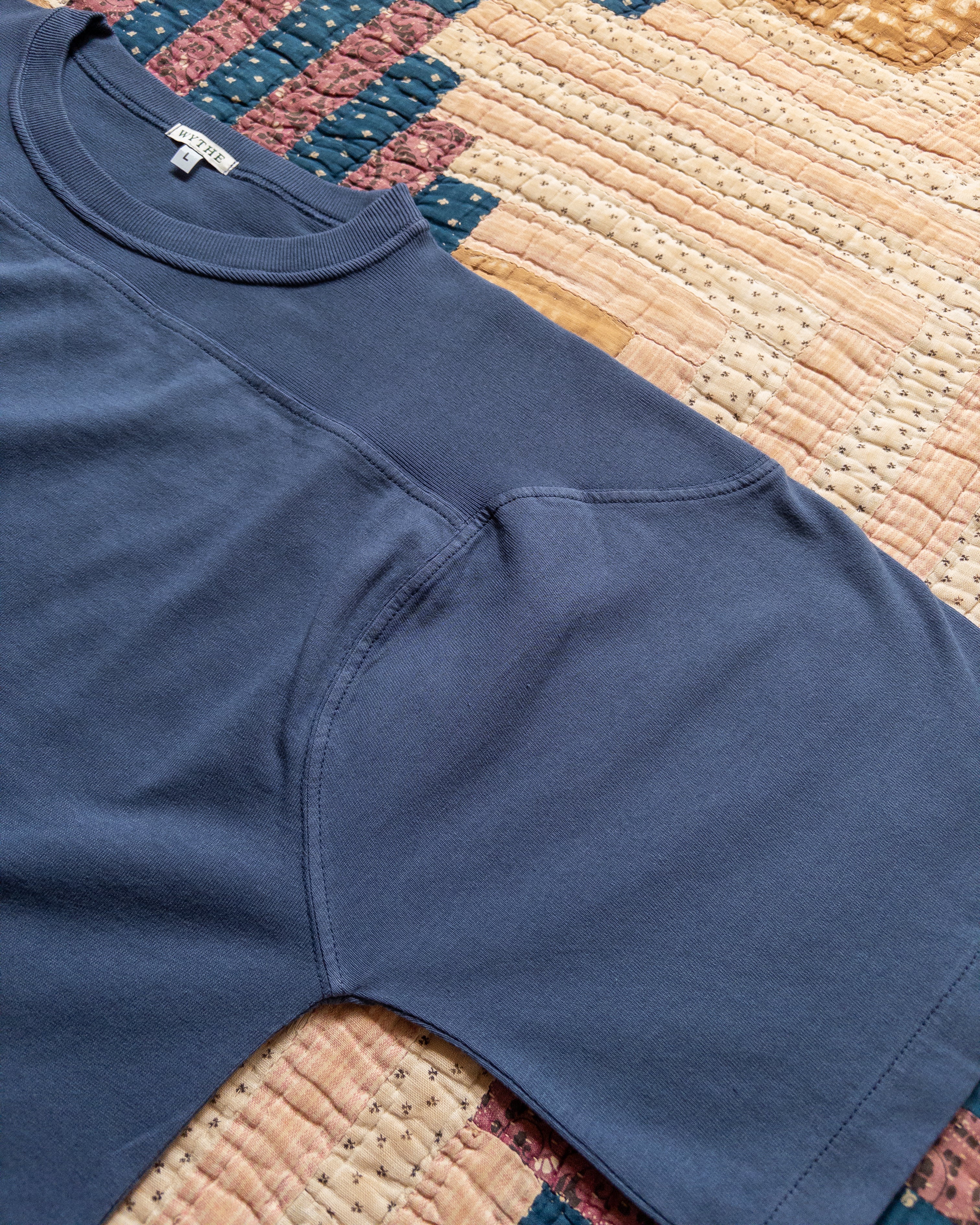 Football T-Shirt - Faded Navy - Image 2