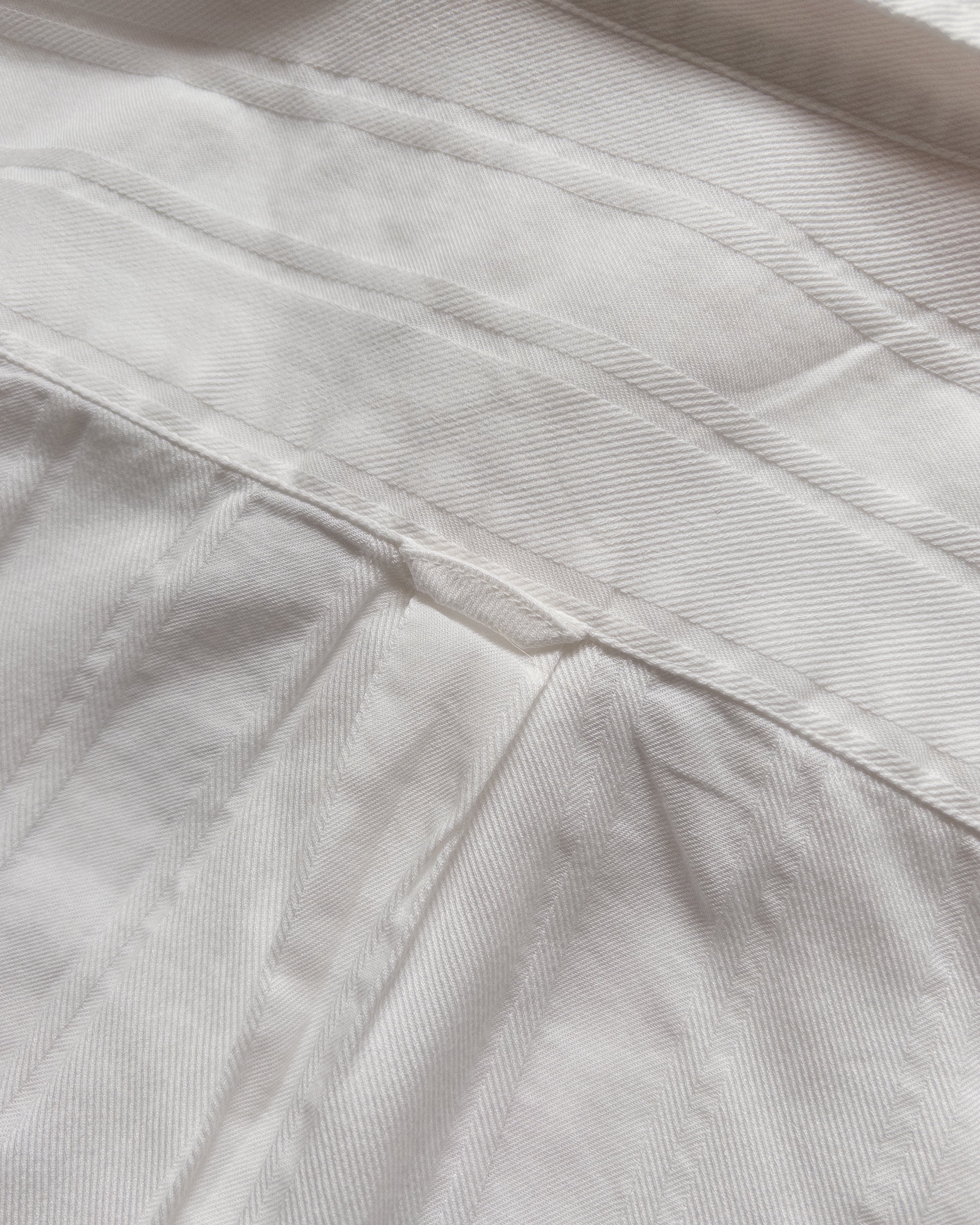 French Hickory Stripe Popover Button Down - Unbleached - Image 4