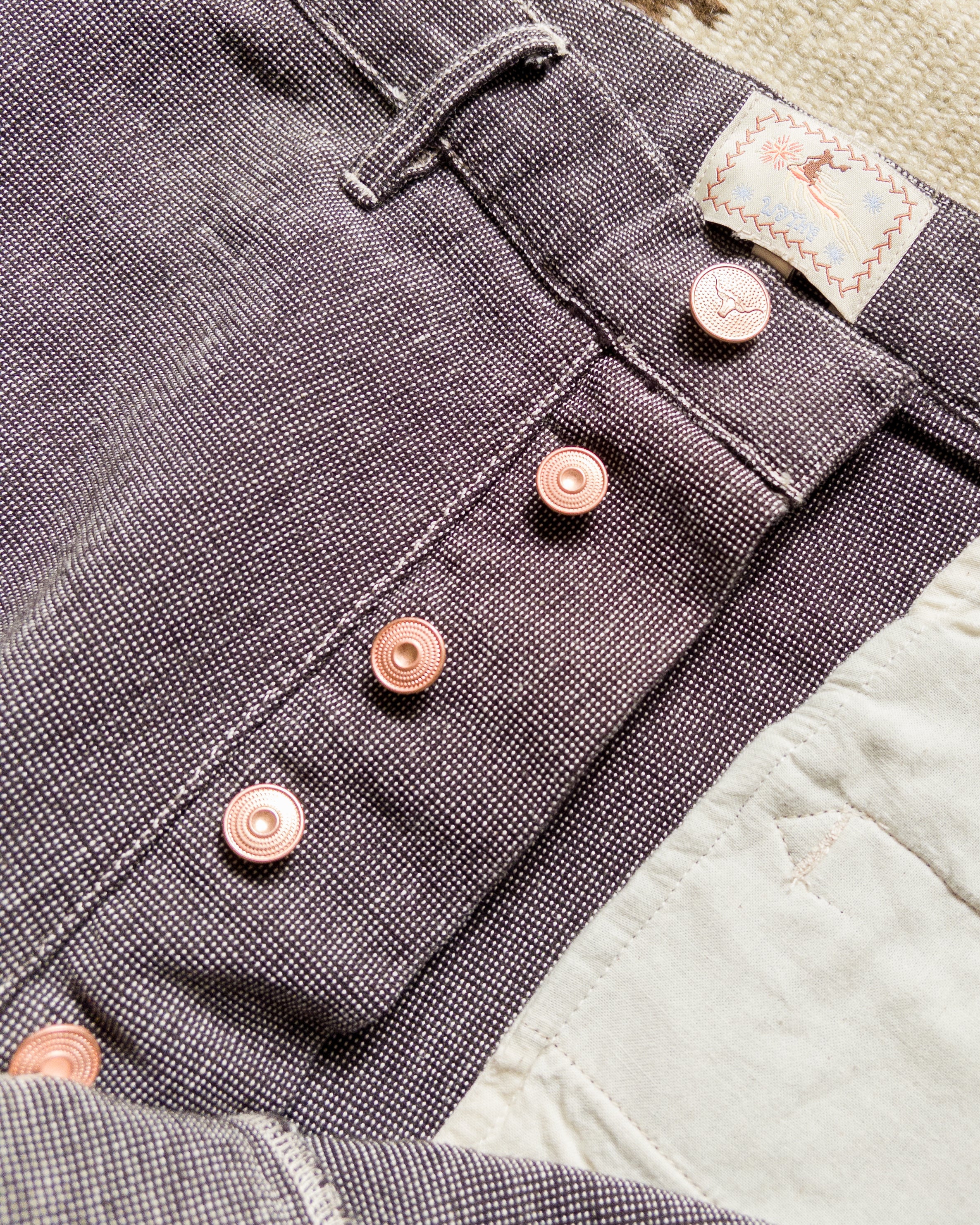 Heavyweight Pinpoint Canvas Chino - Night Sky - Image 5