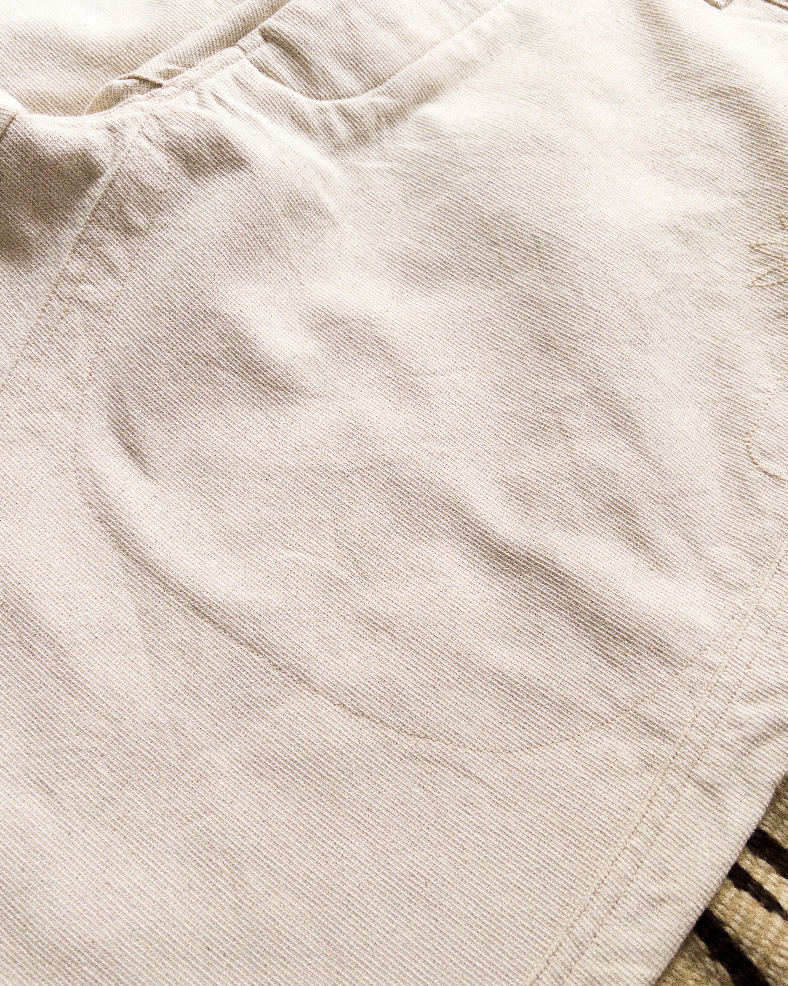 Heavyweight Pinpoint Canvas Chino - Unbleached - Image 3