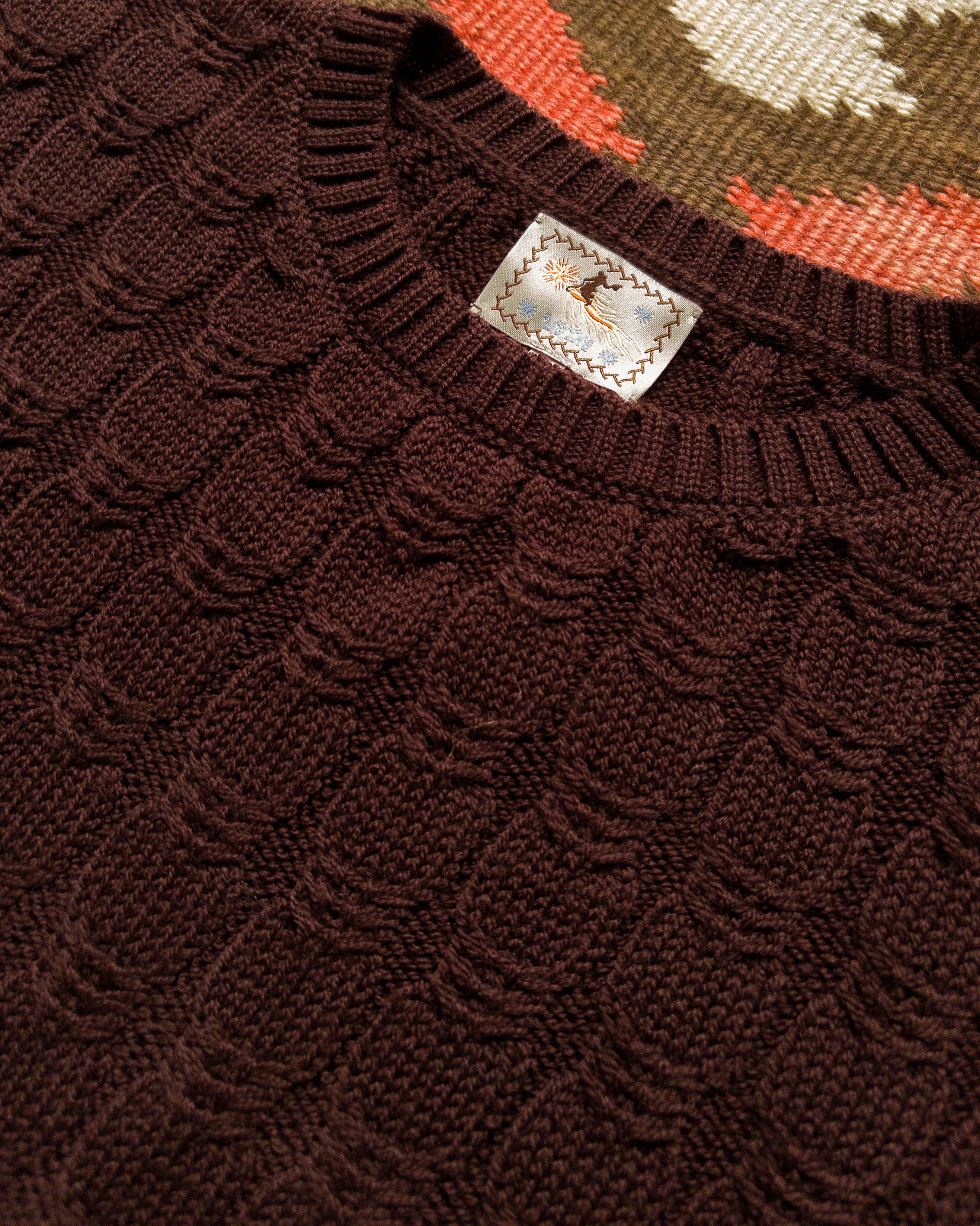 Highland Cableknit Sweater - Brown - Image 2