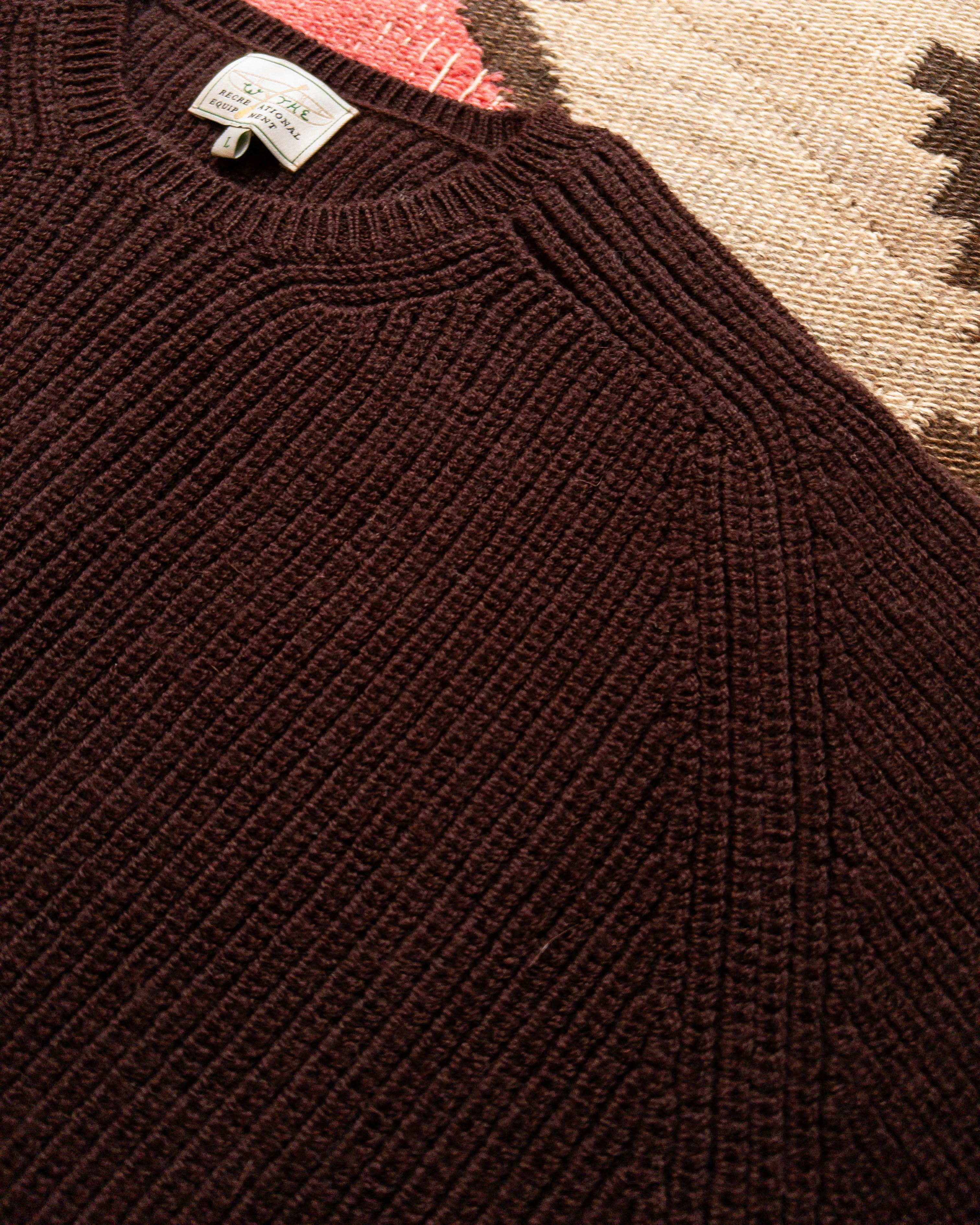 Highland Shakerknit Sweater - Brown - Image 3