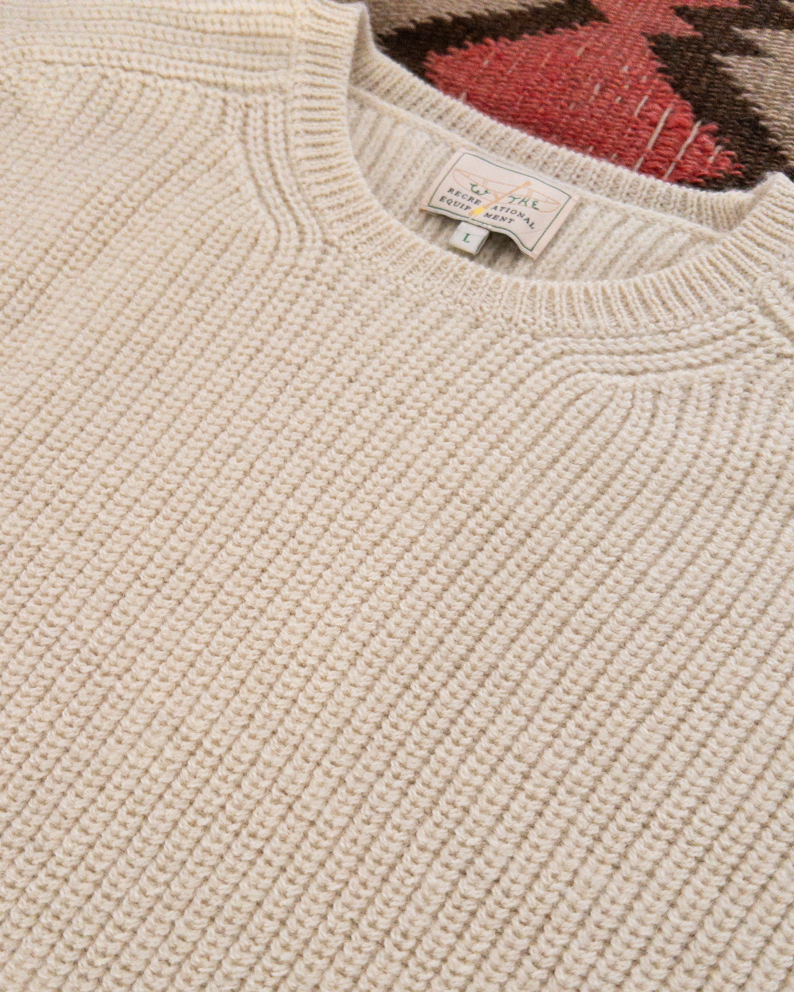Highland Shakerknit Sweater - Cream - Image 2