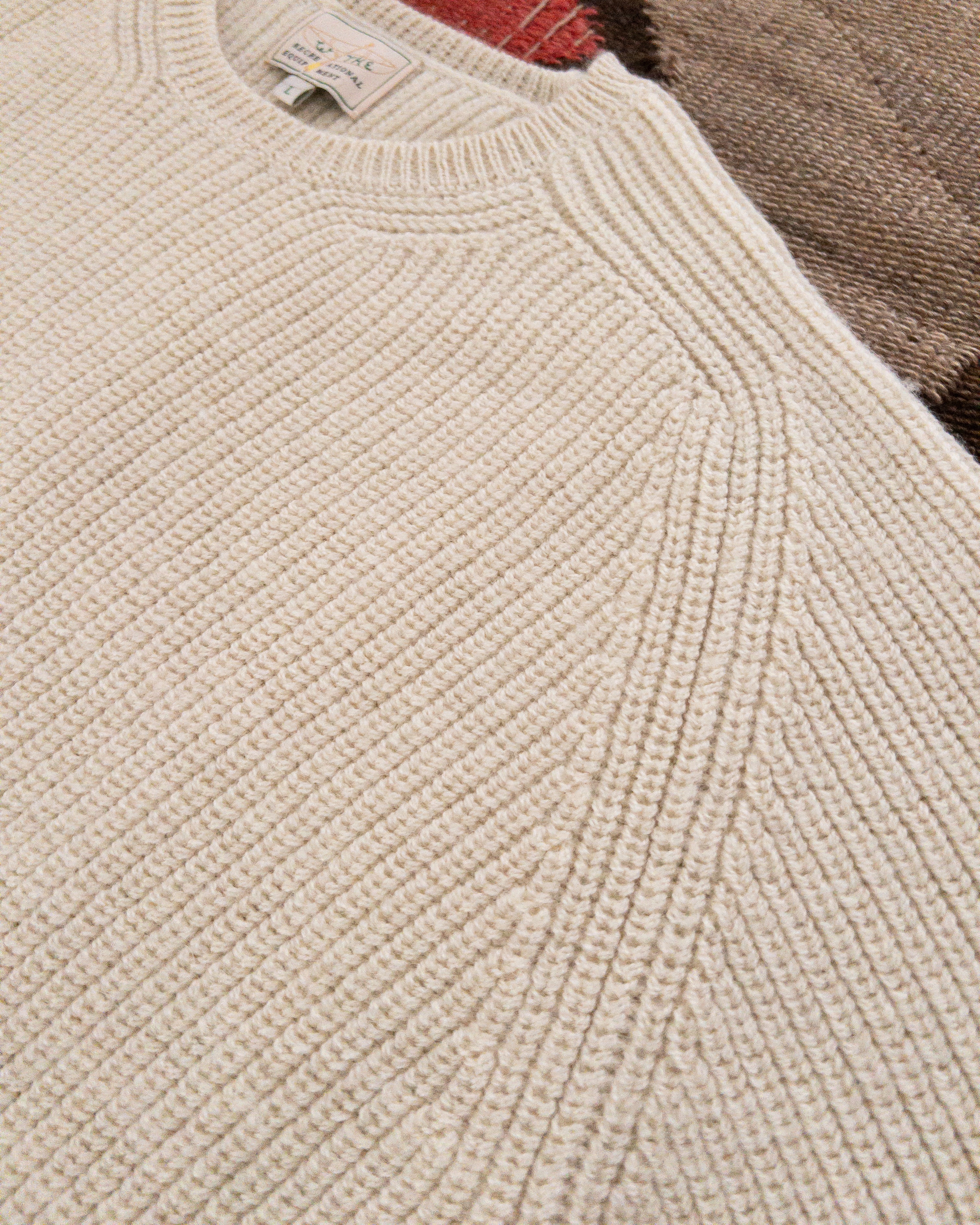 Highland Shakerknit Sweater - Cream - Image 3