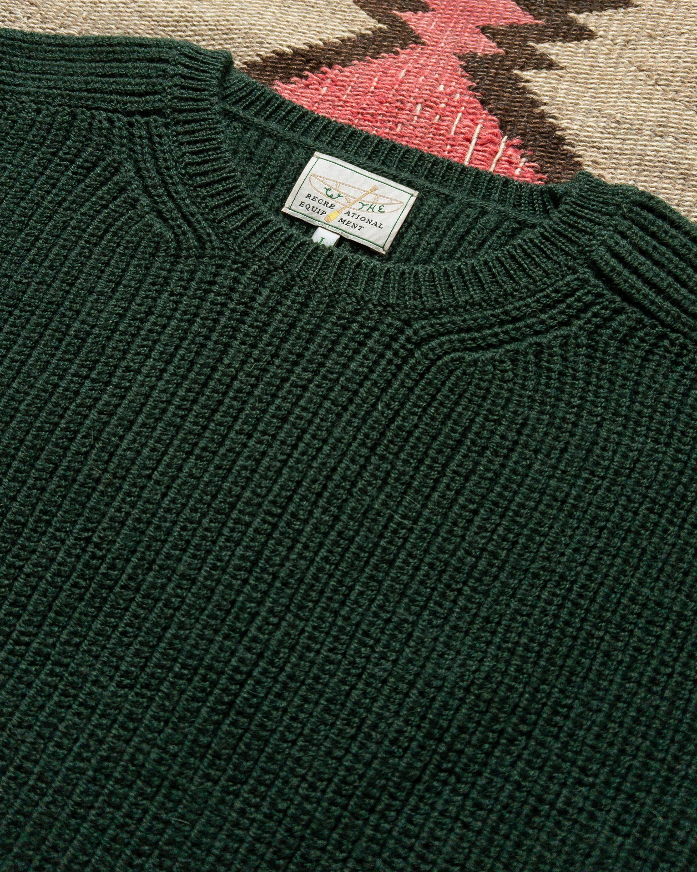 Highland Shakerknit Sweater - Evergreen - Image 2