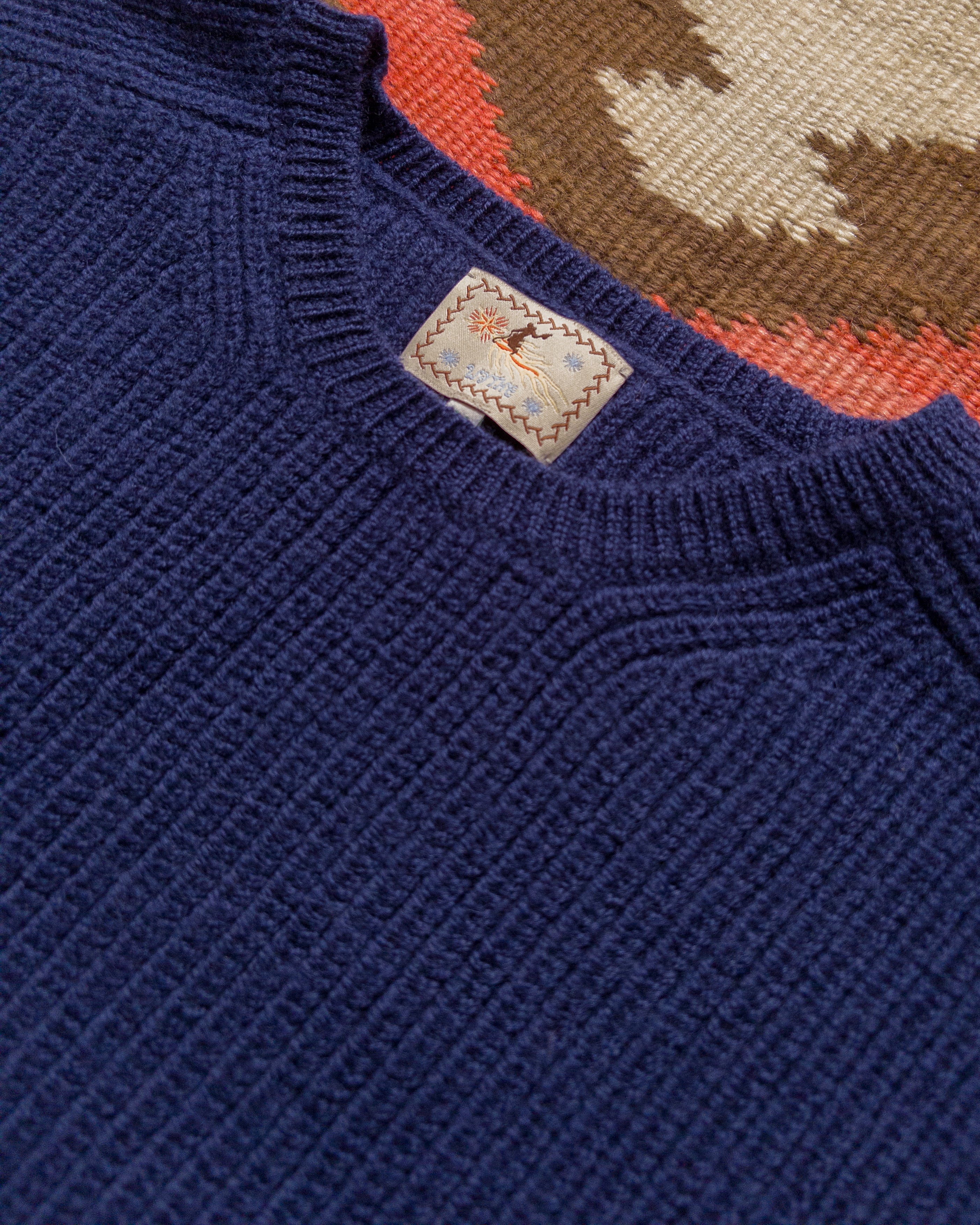 Highland Shakerknit Sweater - Navy - Image 2