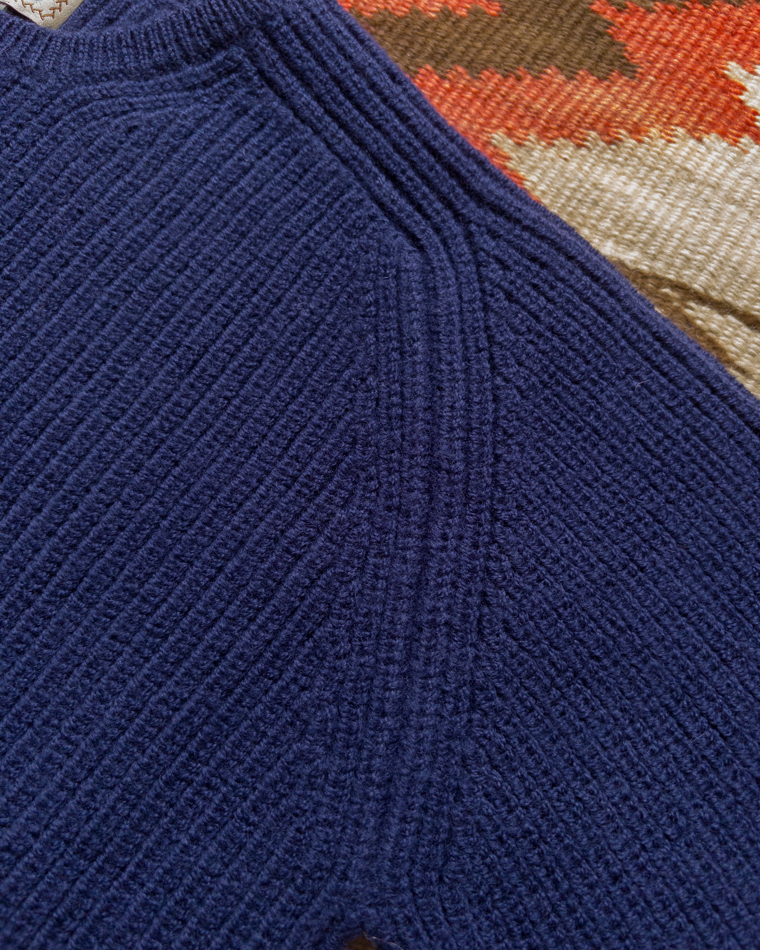 Highland Shakerknit Sweater - Navy - Image 3