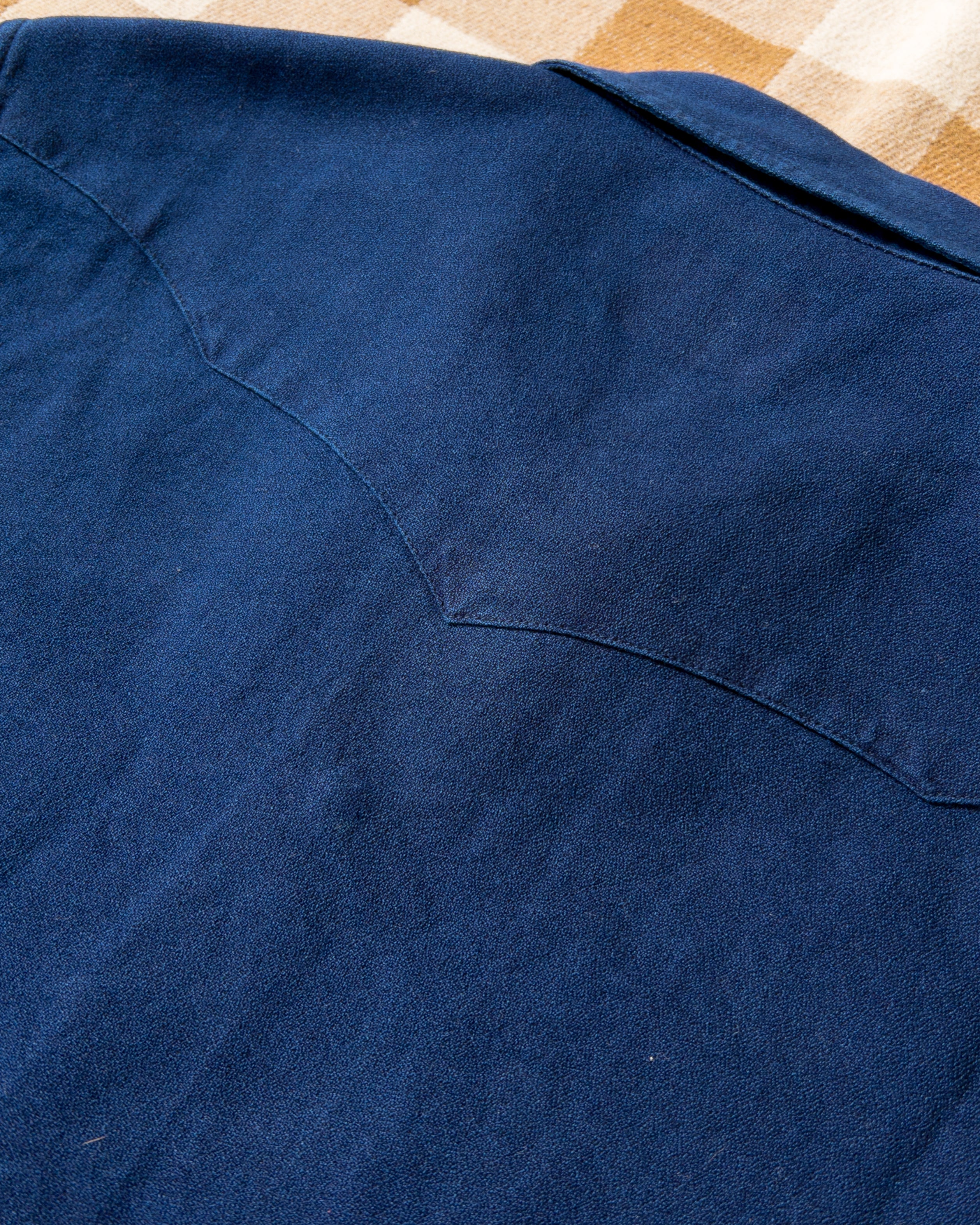 Indigo Yarn-Dyed Sateen Pearlsnap Shirt - Image 3