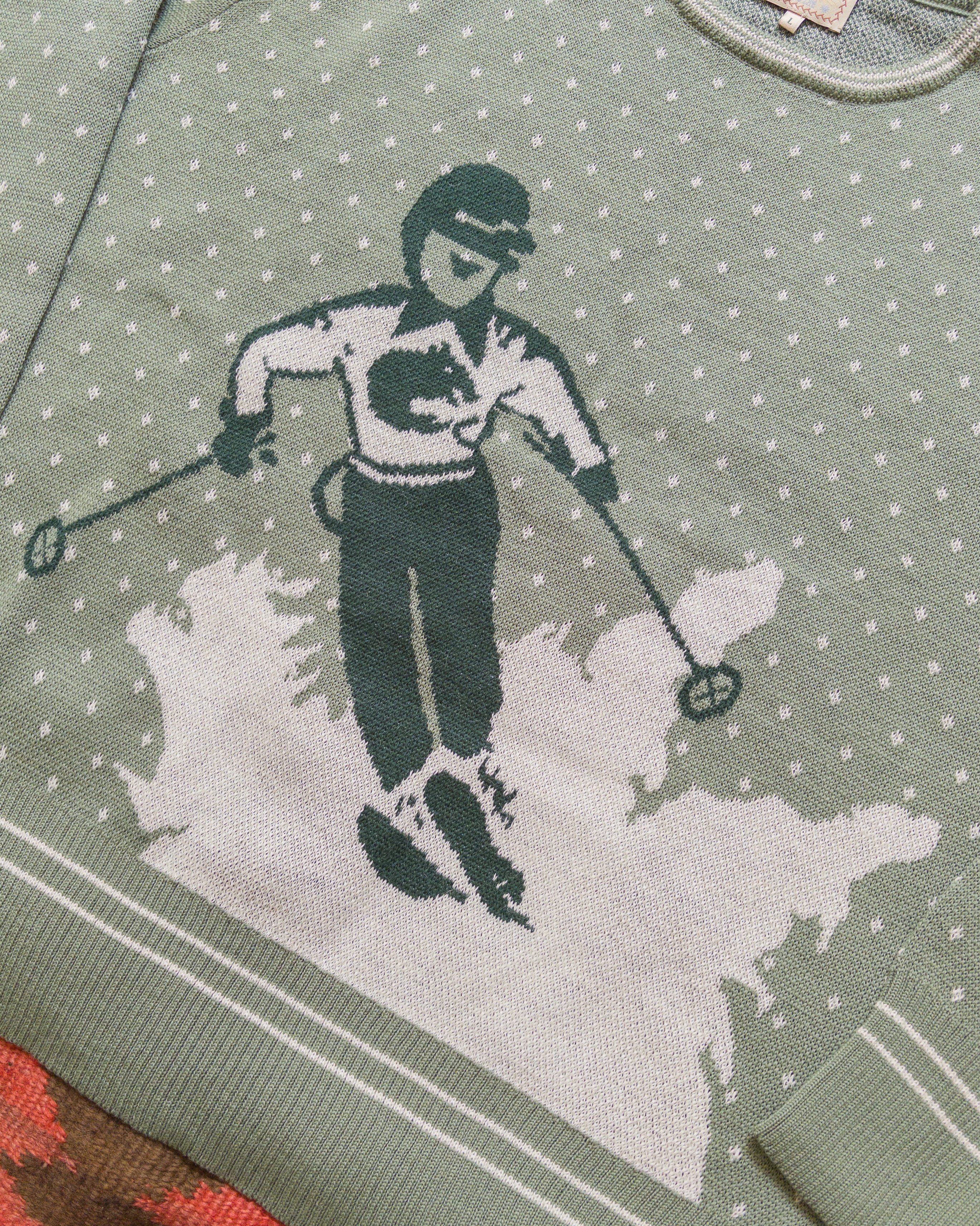 Downhill Crewneck Sweater - Sage - Image 2