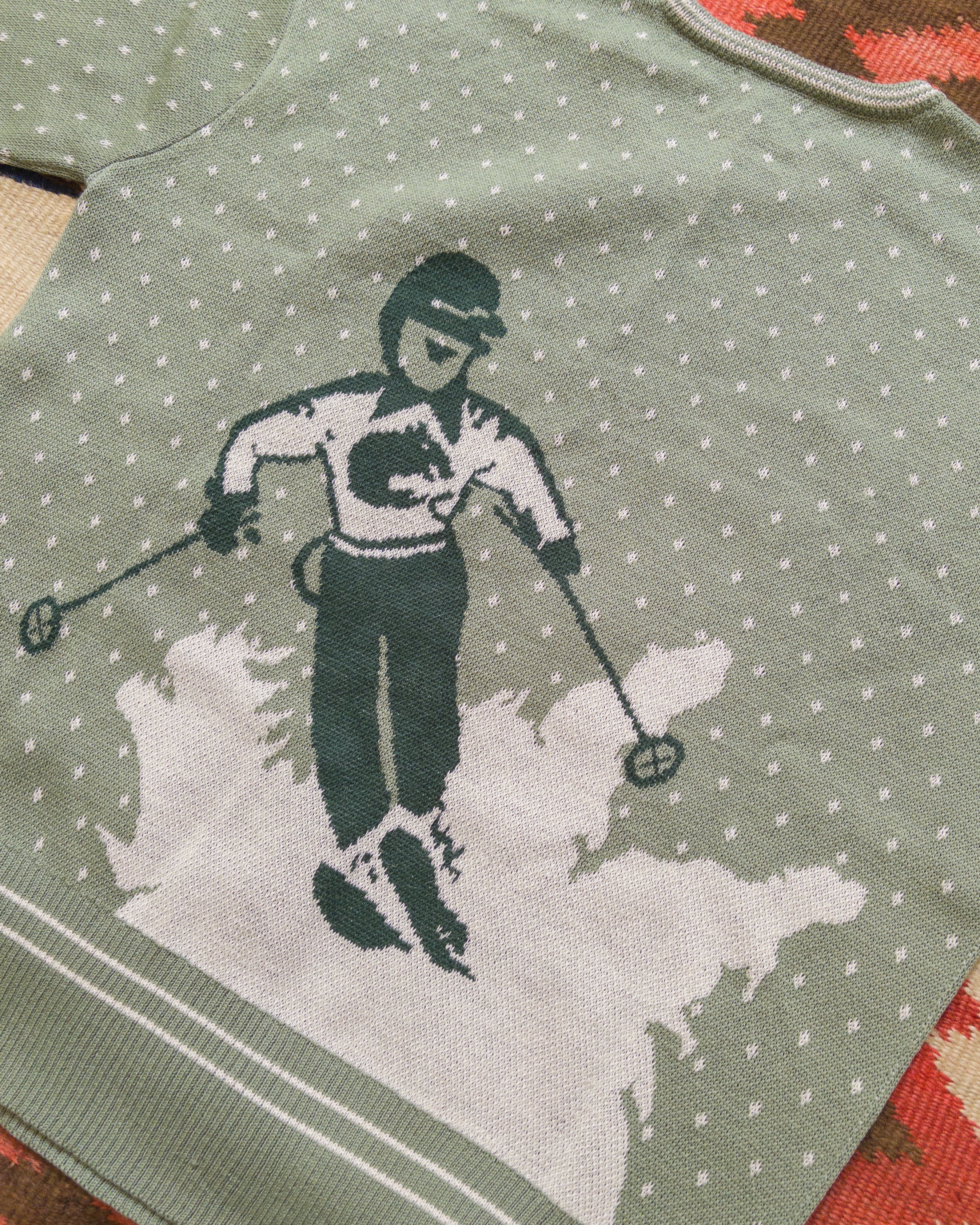 Downhill Crewneck Sweater - Sage - Image 5