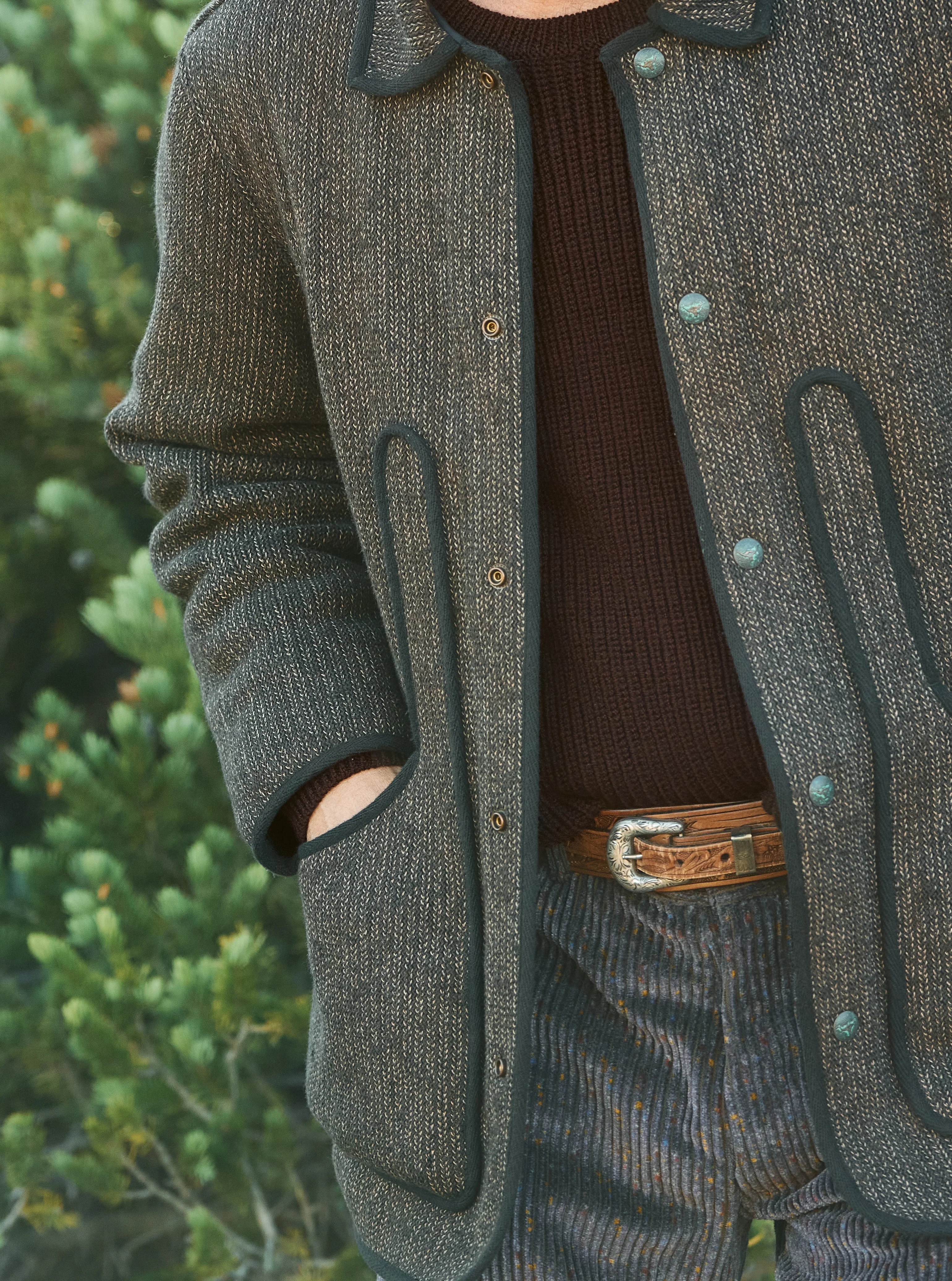 Beachcloth Hunting Jacket - Brown - Image 6