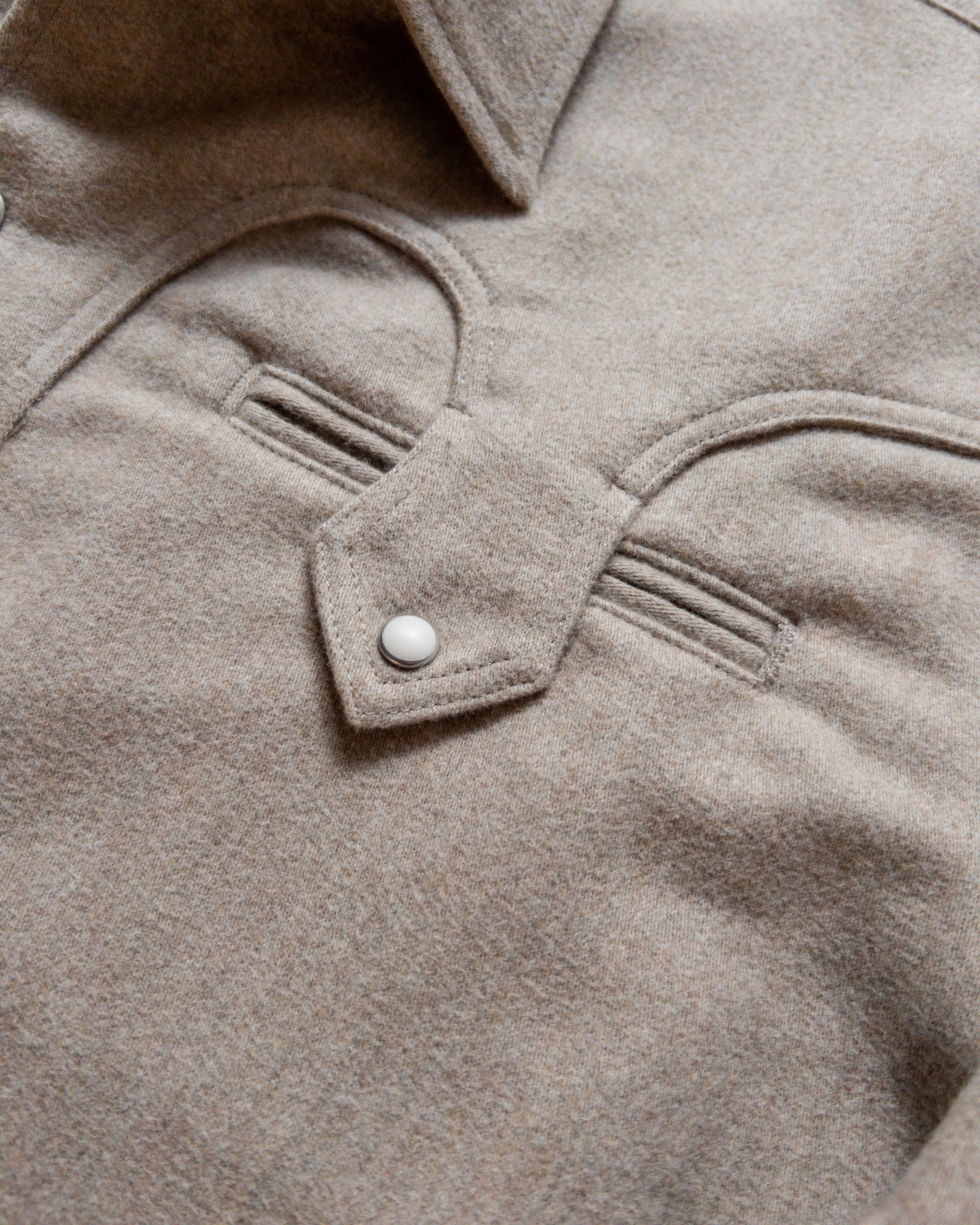 Moleskin Outlaw Shirt - Taupe Melange - Image 2