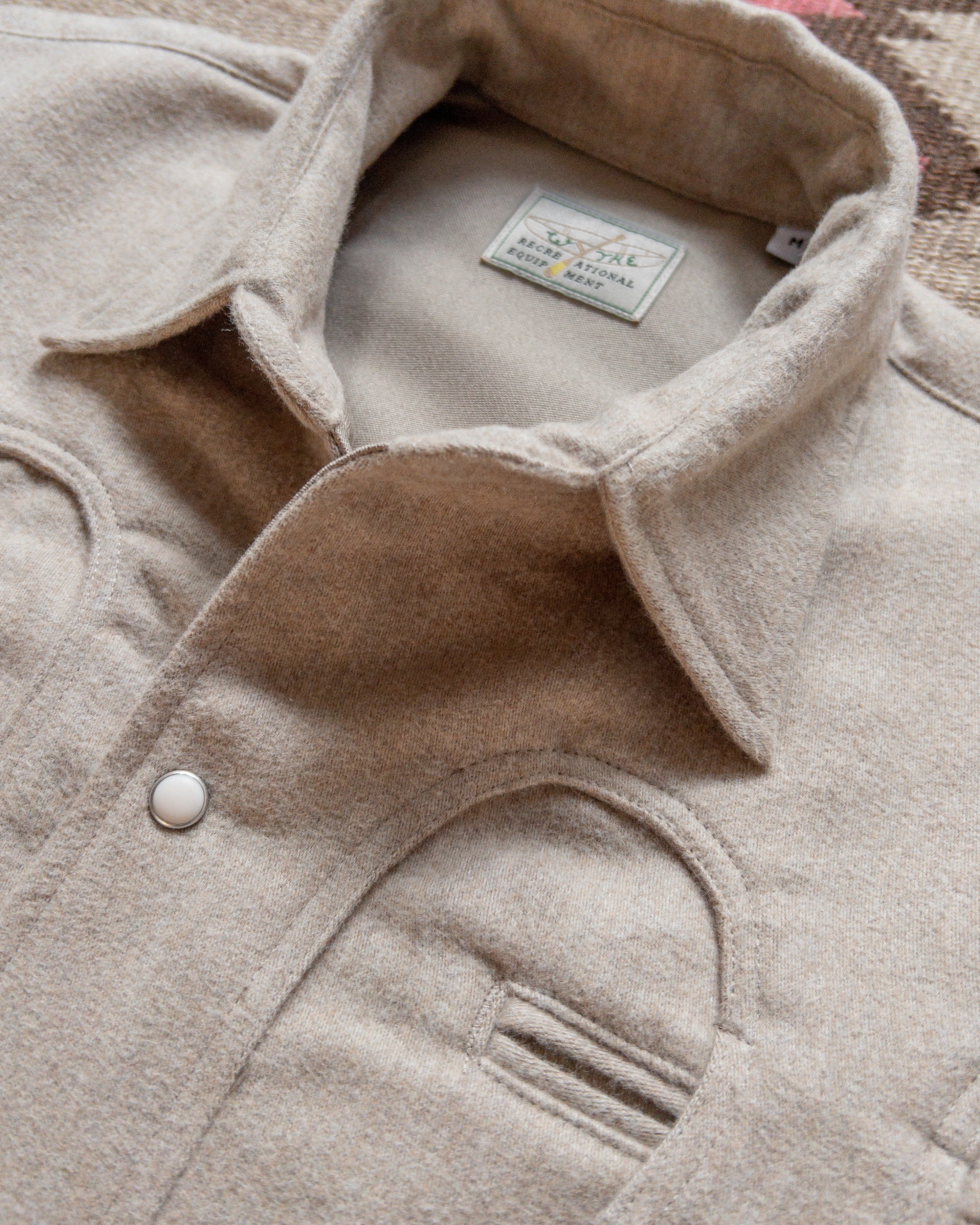 Moleskin Outlaw Shirt - Taupe Melange - Image 3