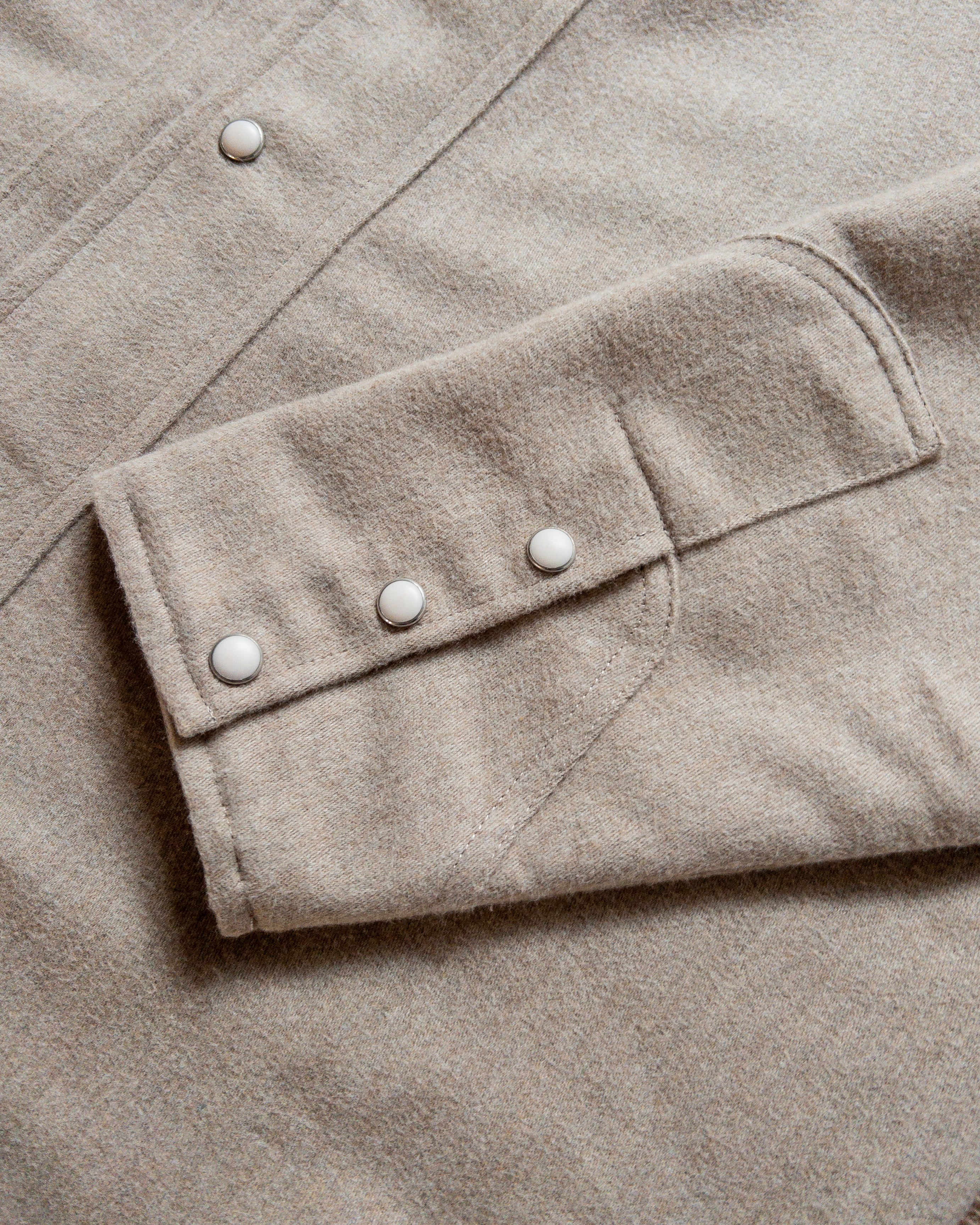 Moleskin Outlaw Shirt - Taupe Melange - Image 4