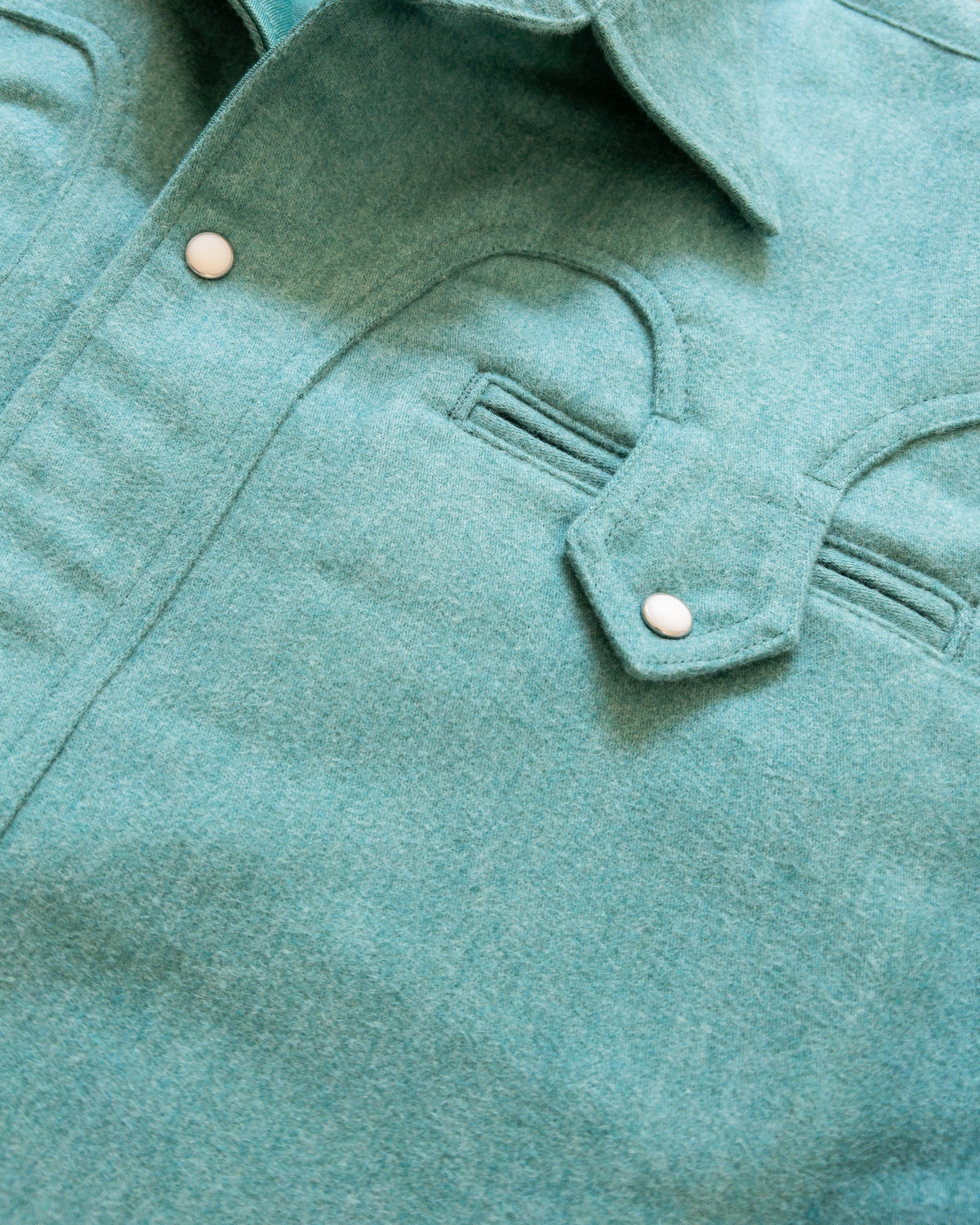 Moleskin Outlaw Shirt - Wintergreen Melange - Image 2